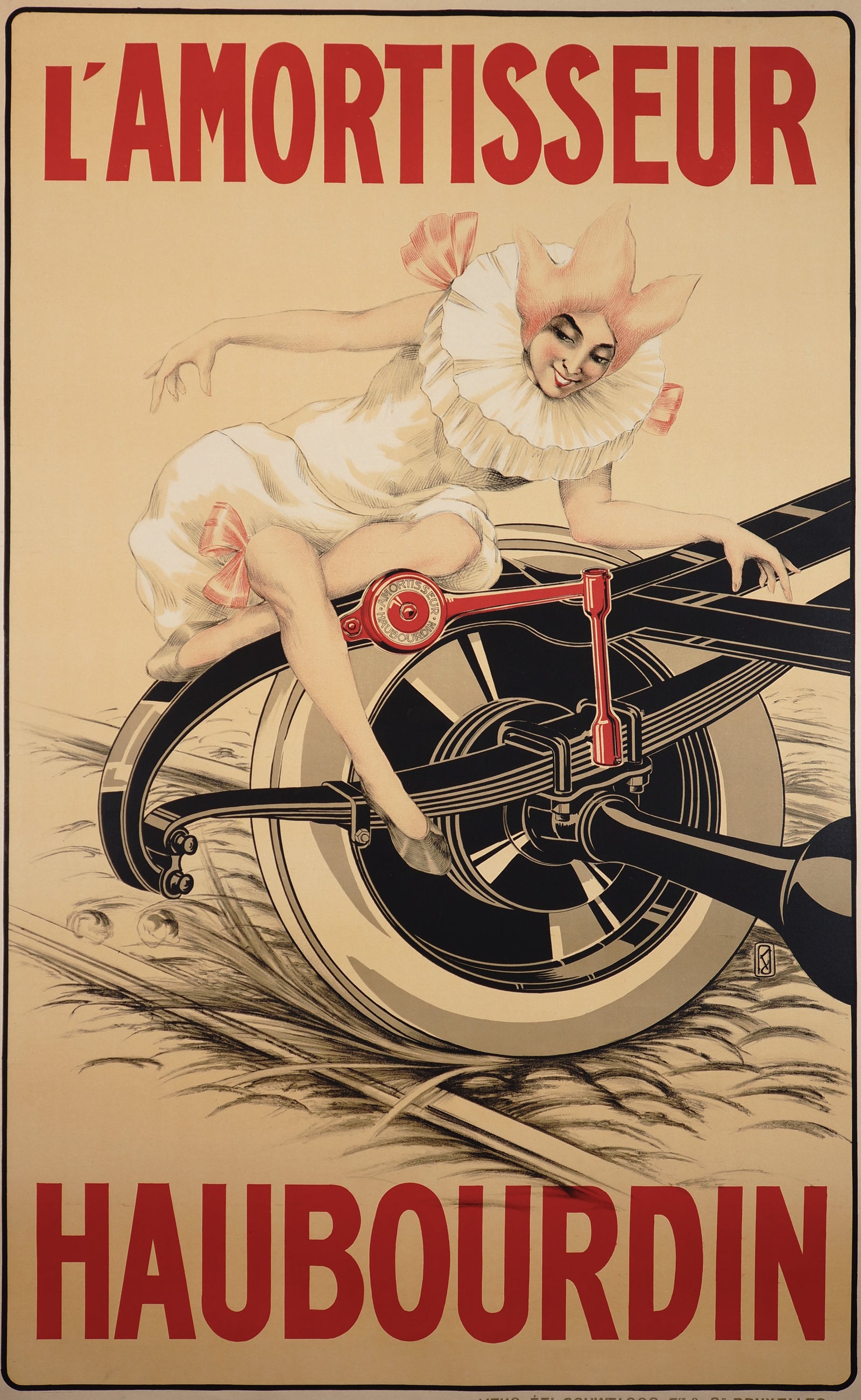 L'Amortisseur Haubourdin - Authentic Vintage Poster
