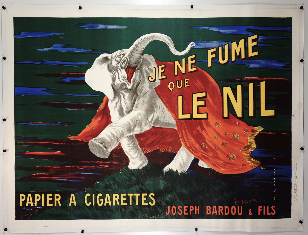 Cappiello- Je Ne Fume Que le Nil - Authentic Vintage Poster