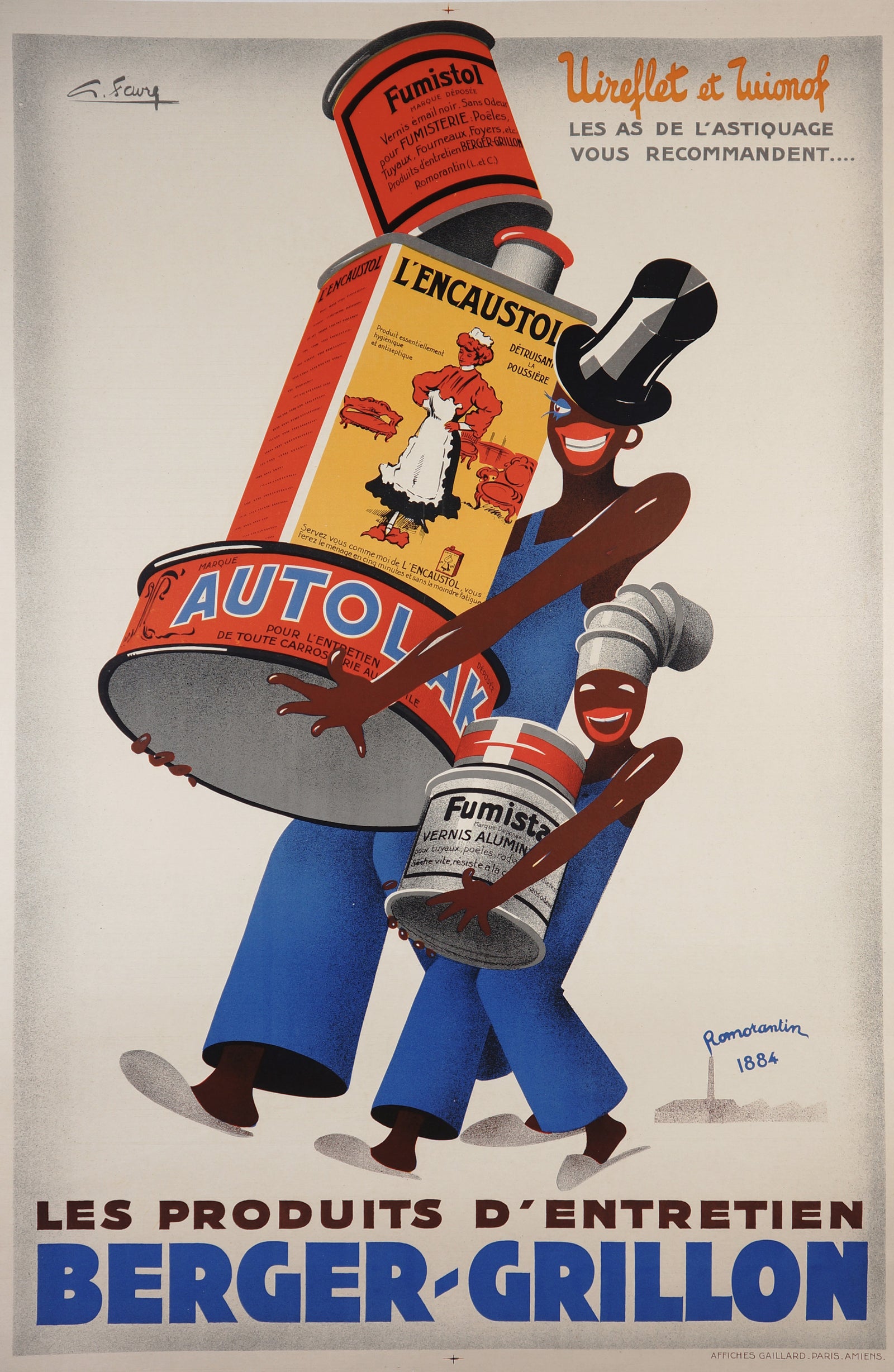 Berger-Grillon - Authentic Vintage Poster