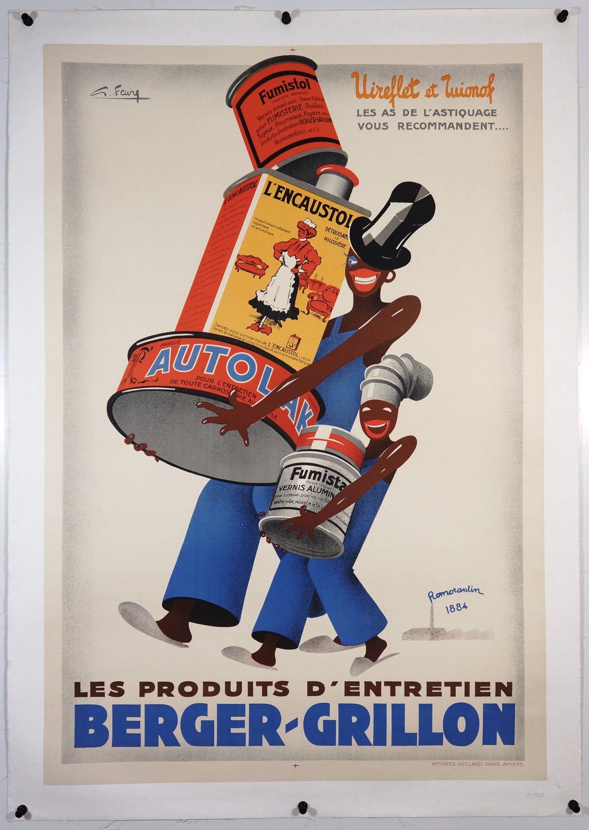 Berger-Grillon - Authentic Vintage Poster
