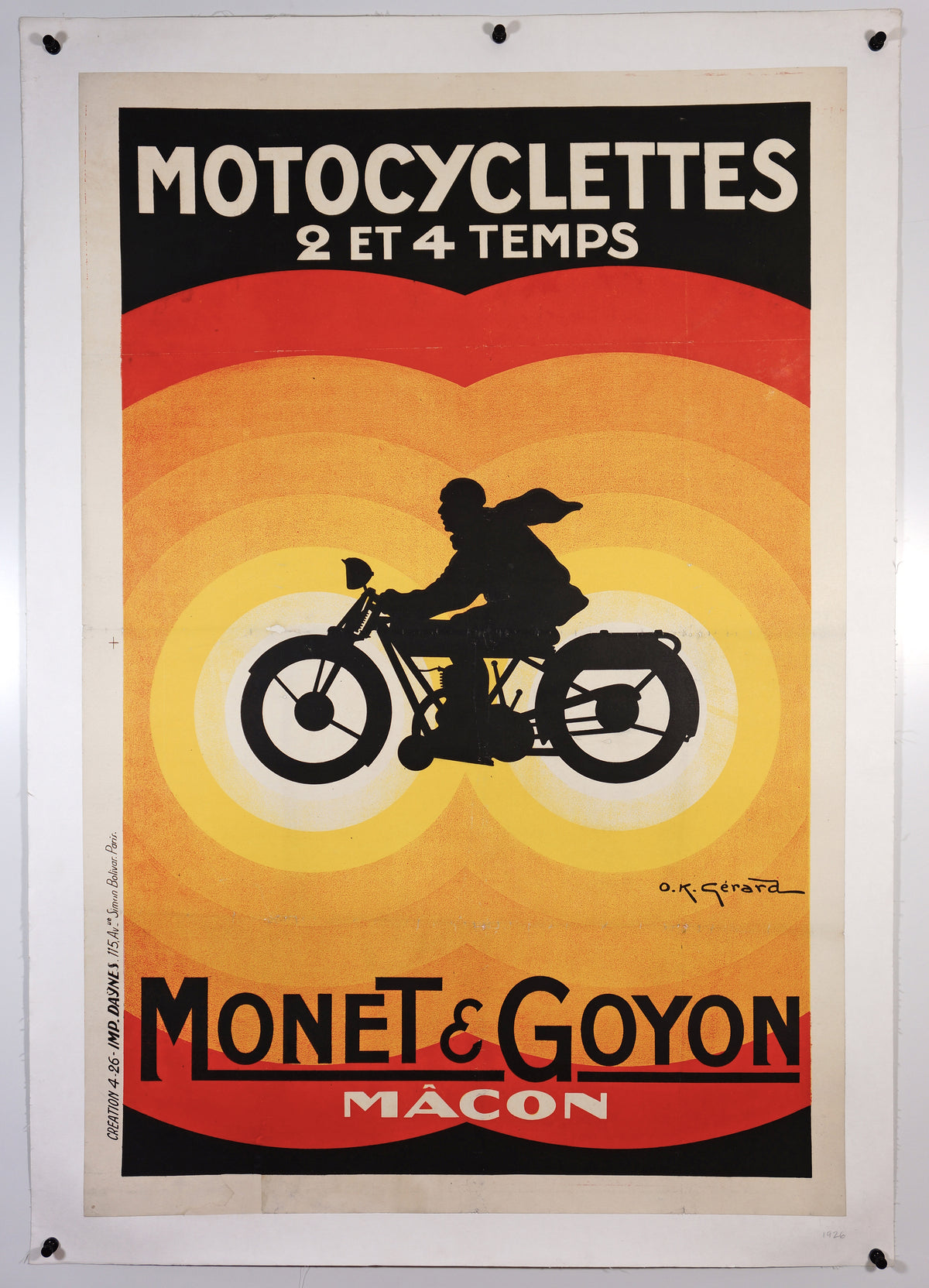Motocyclette Monet &amp; Goyon - Authentic Vintage Past Sale
