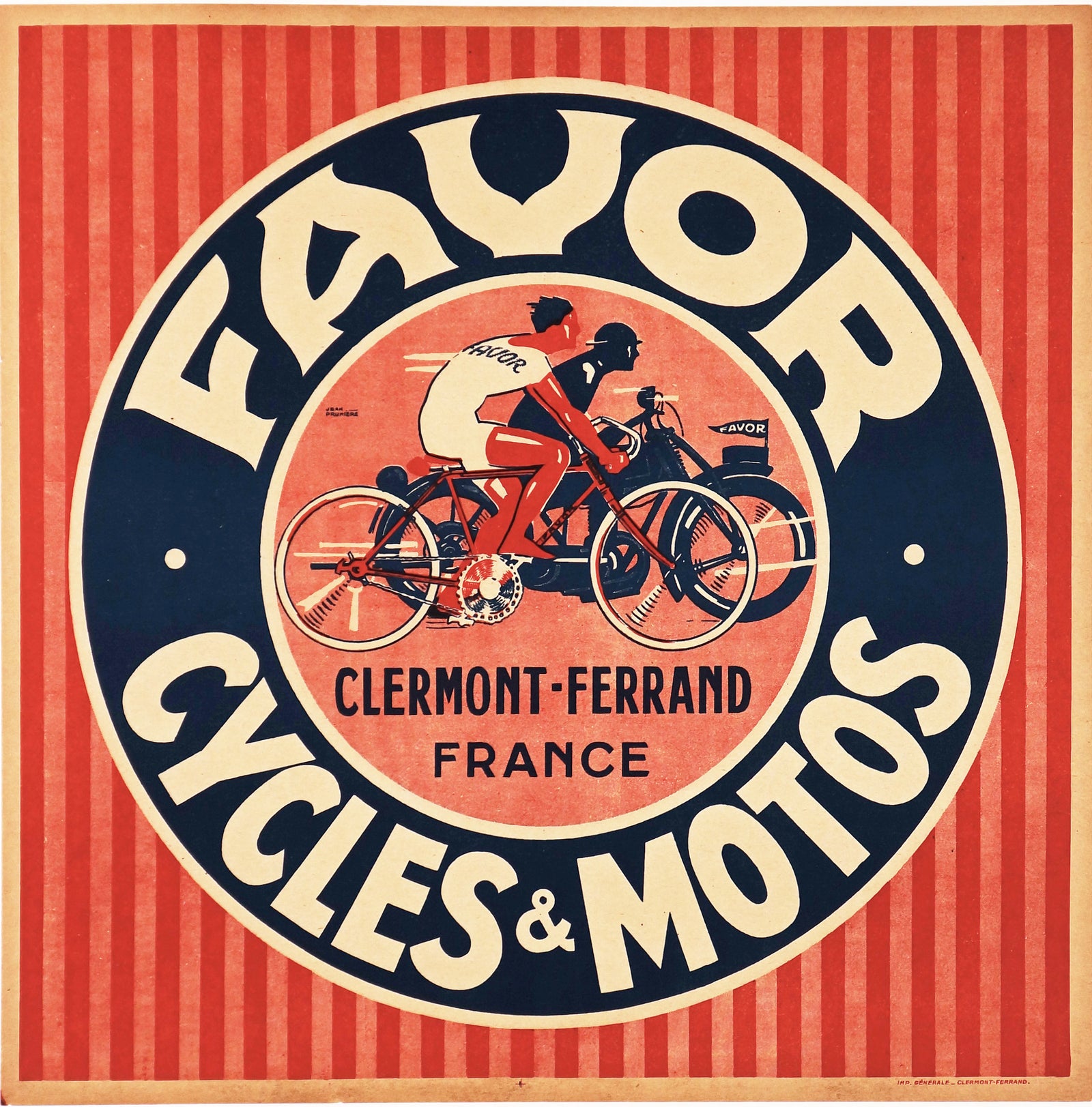 Favor Stripes - Authentic Vintage Poster