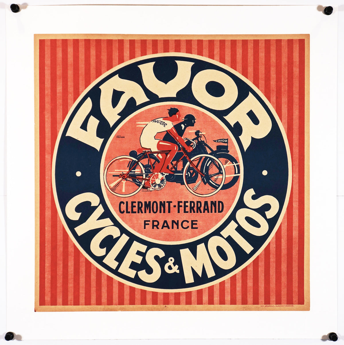 Favor Stripes - Authentic Vintage Poster