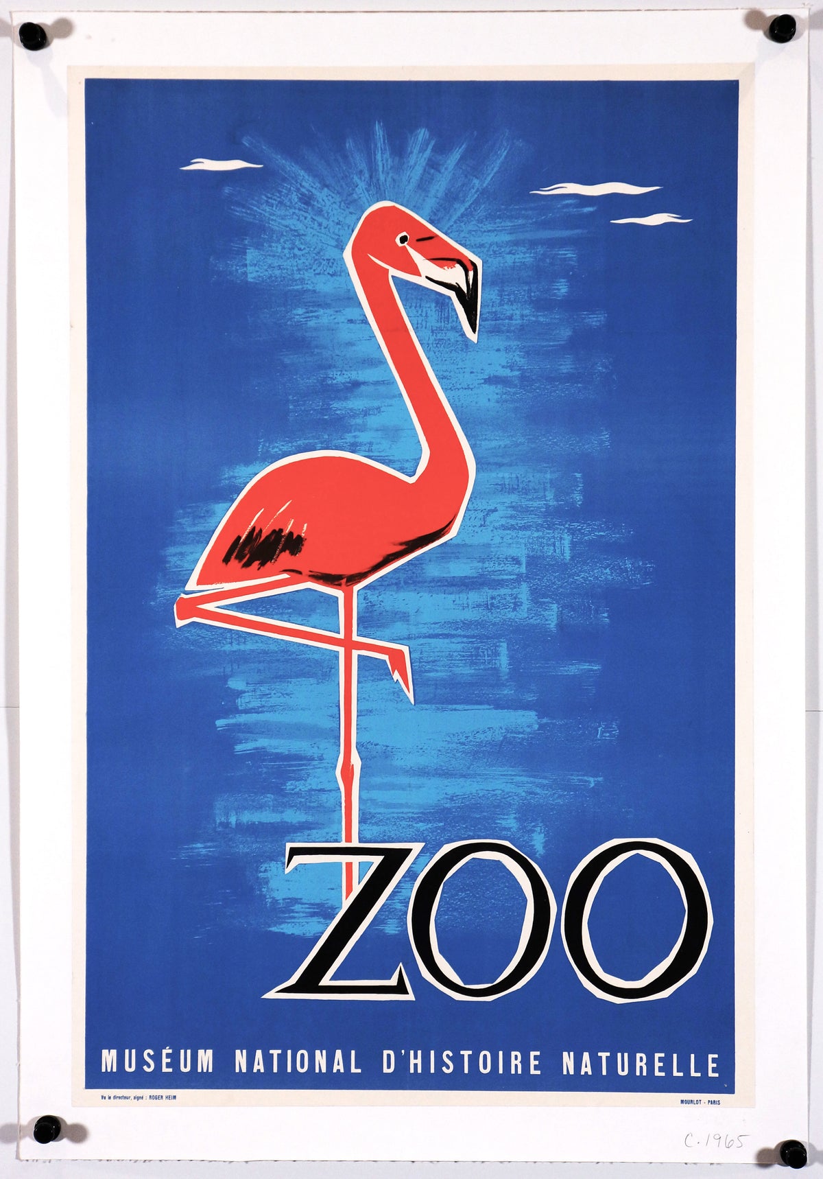 Zoo Museum National D&#39;Histoire Naturelle - Authentic Vintage Poster