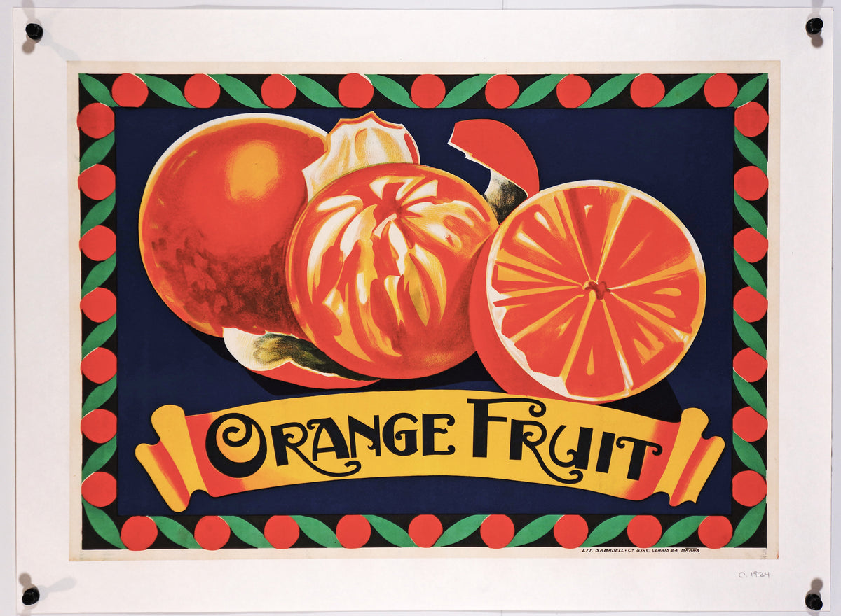 Orange Fruit - Authentic Vintage Poster