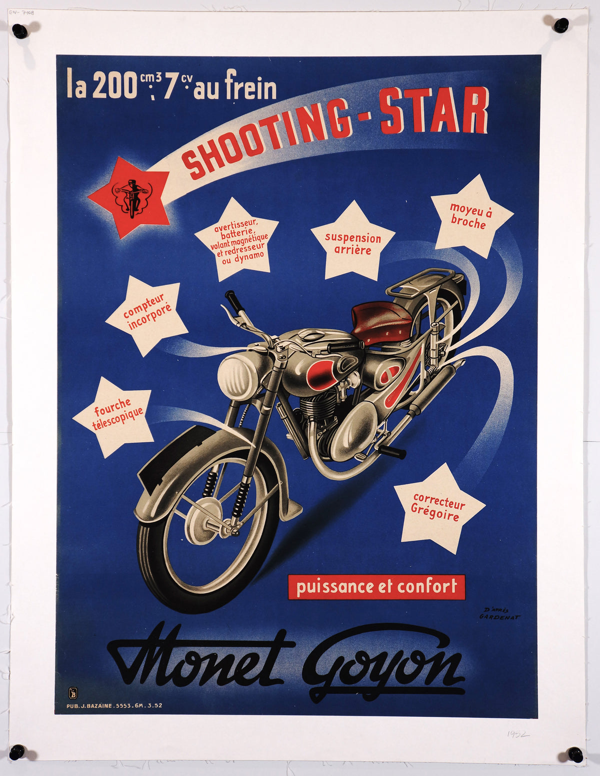 Shooting Star Monet Goyon - Authentic Vintage Poster