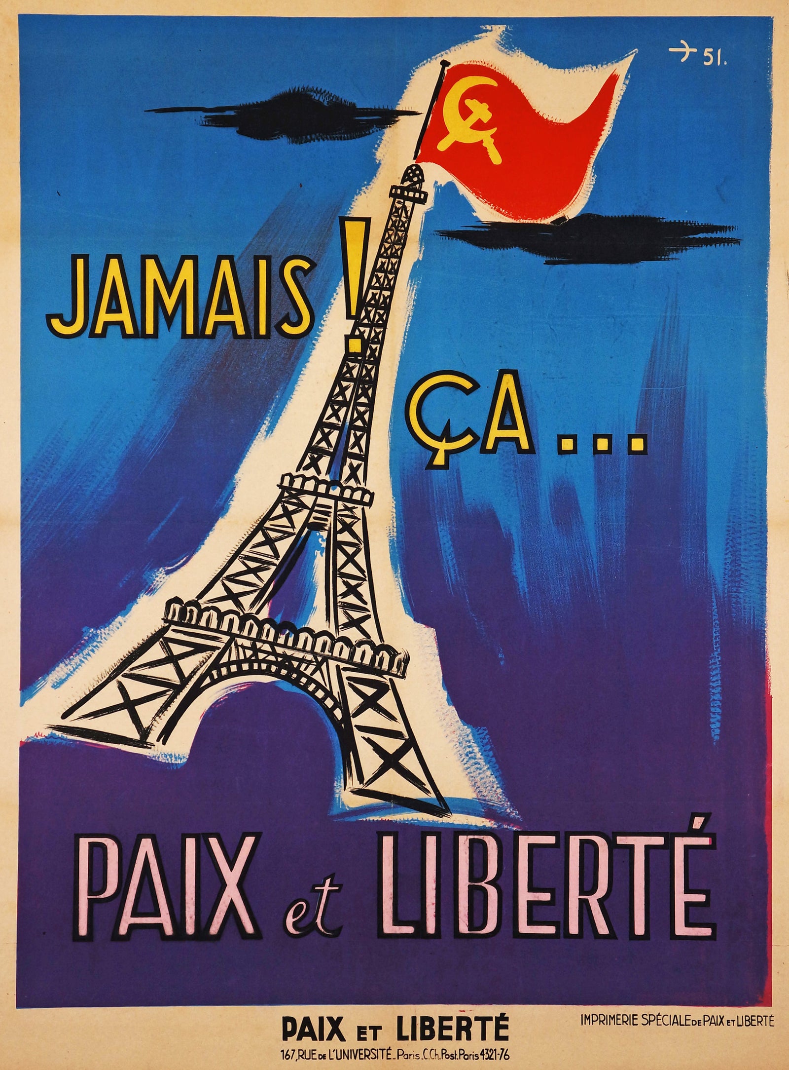Jamais! Ca... - Authentic Vintage Poster
