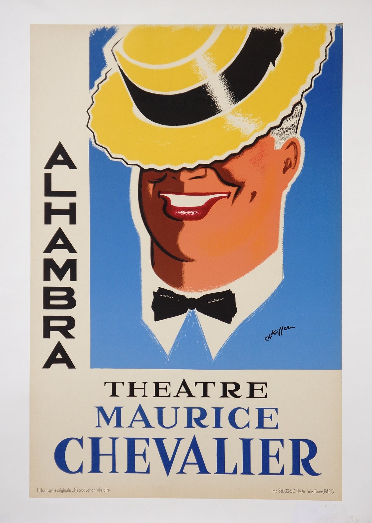 Maurice Chevalier at the Alhambra - Authentic Vintage Past Sale