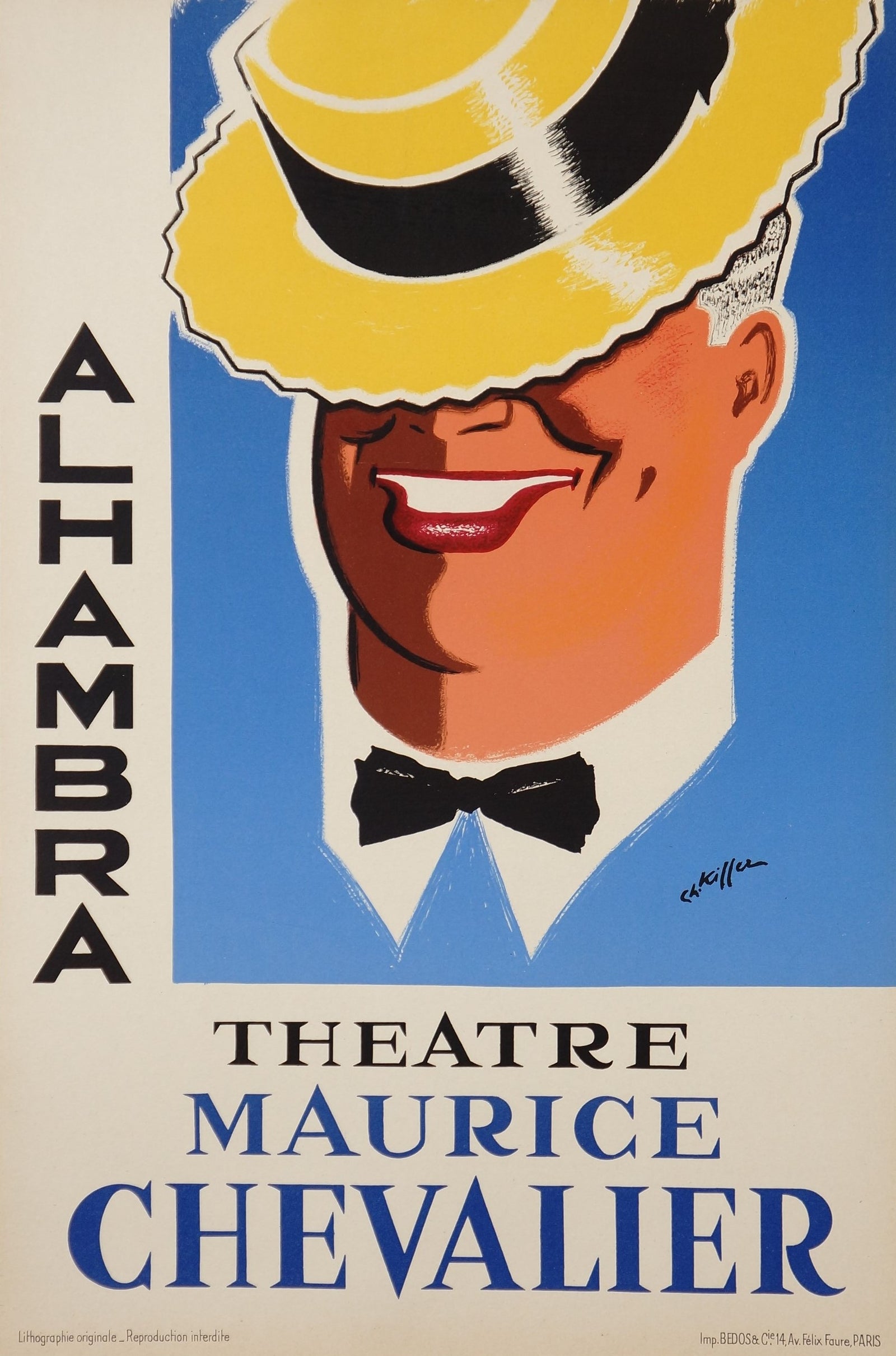 Maurice Chevalier at the Alhambra - Authentic Vintage Past Sale