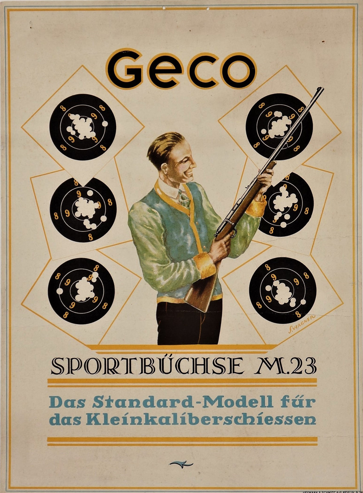 Geco, German Rifle Poster - Authentic Vintage Poster