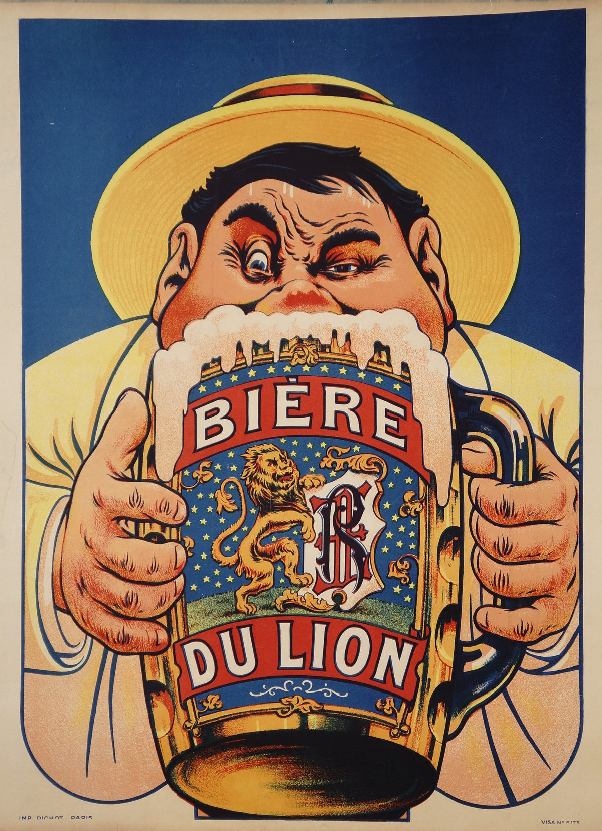 Bière Du Lion - Authentic Vintage Poster