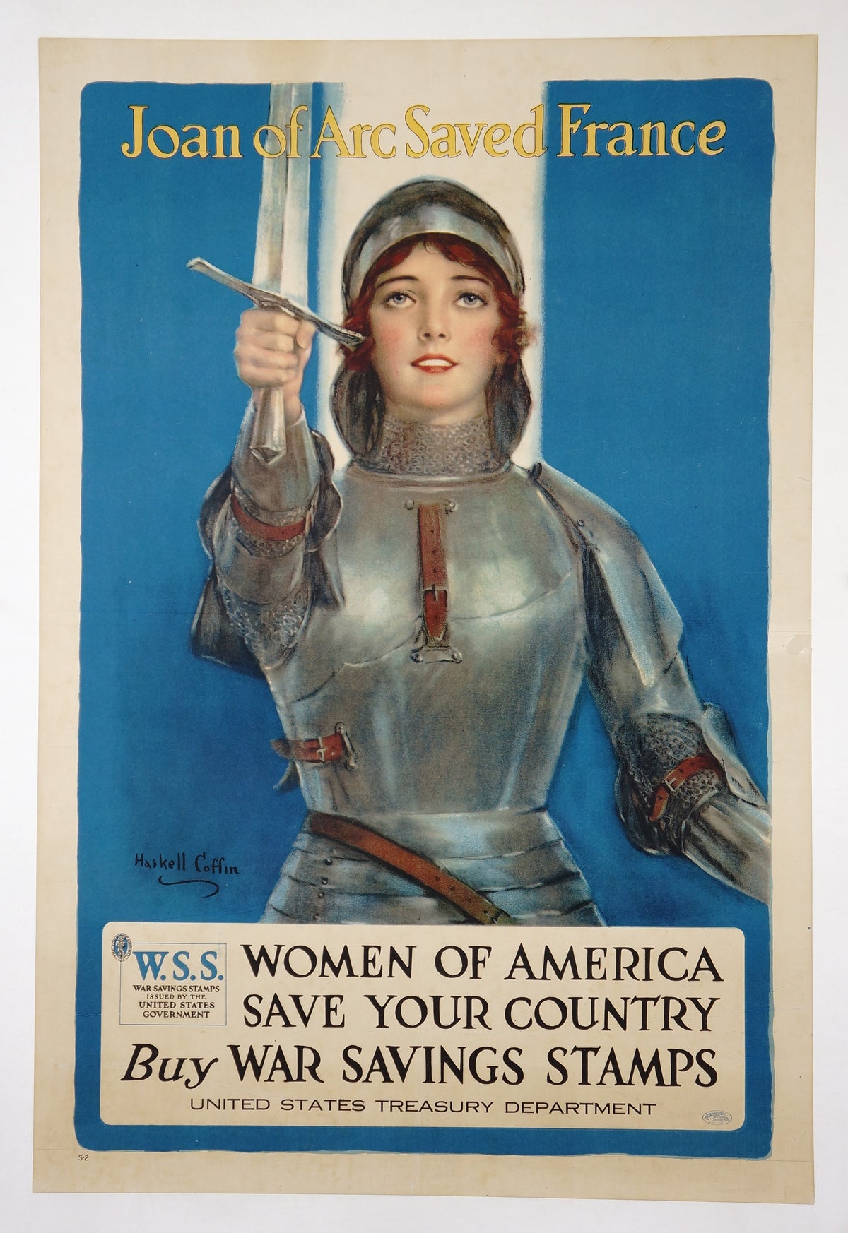 Joan of Arc Saved France - Authentic Vintage Poster