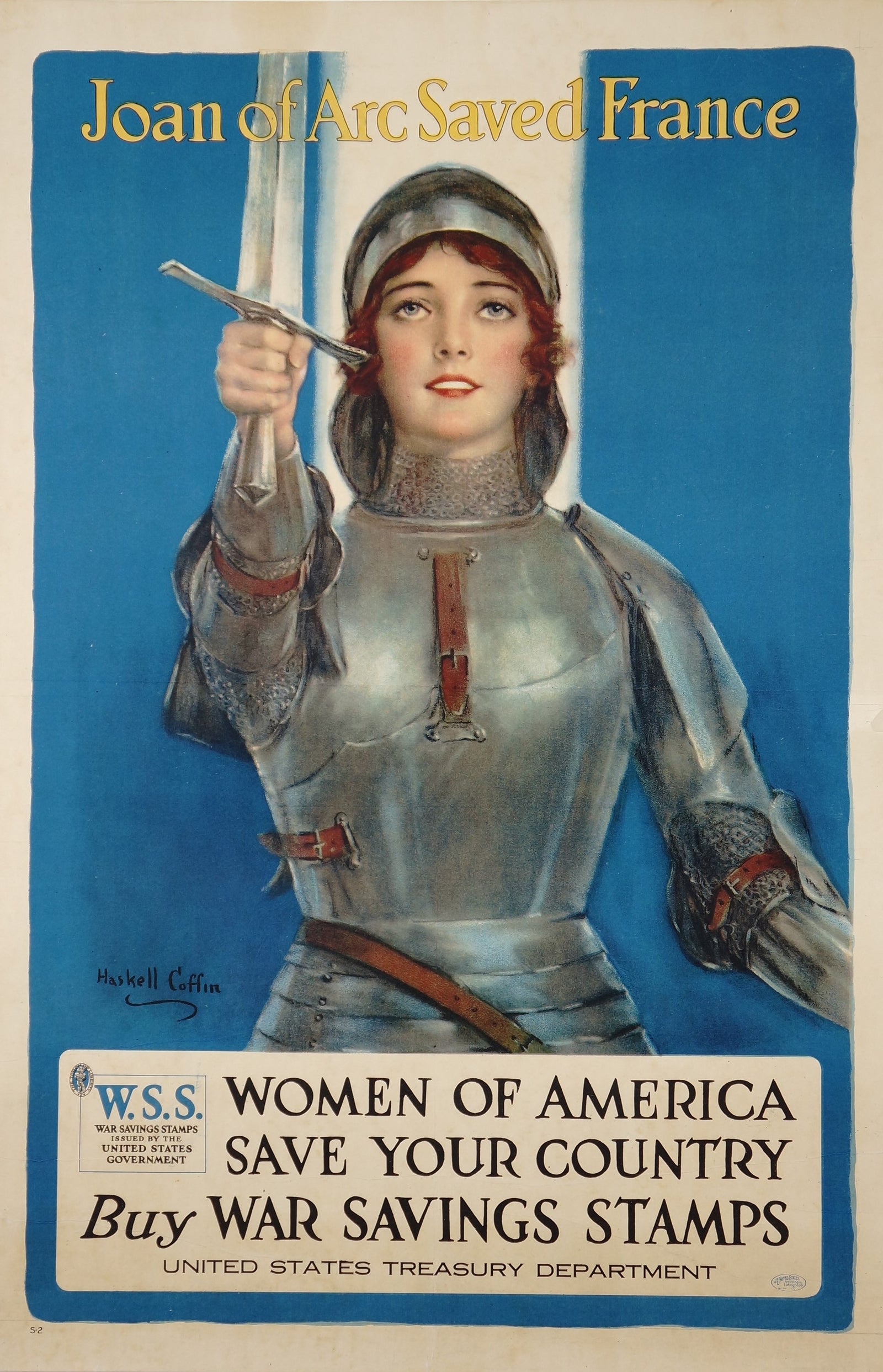 Joan of Arc Saved France - Authentic Vintage Poster