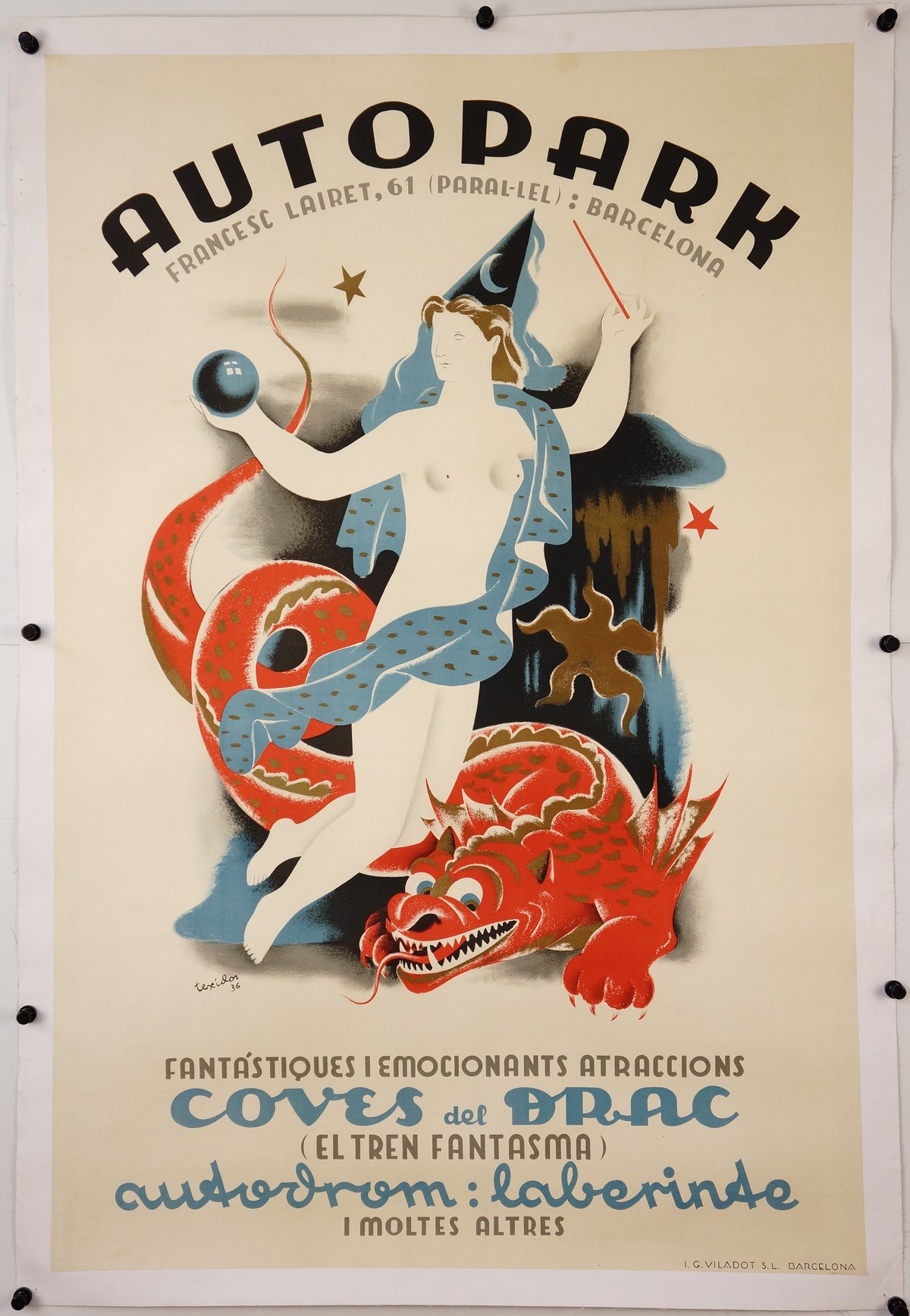 Autopark - Authentic Vintage Poster
