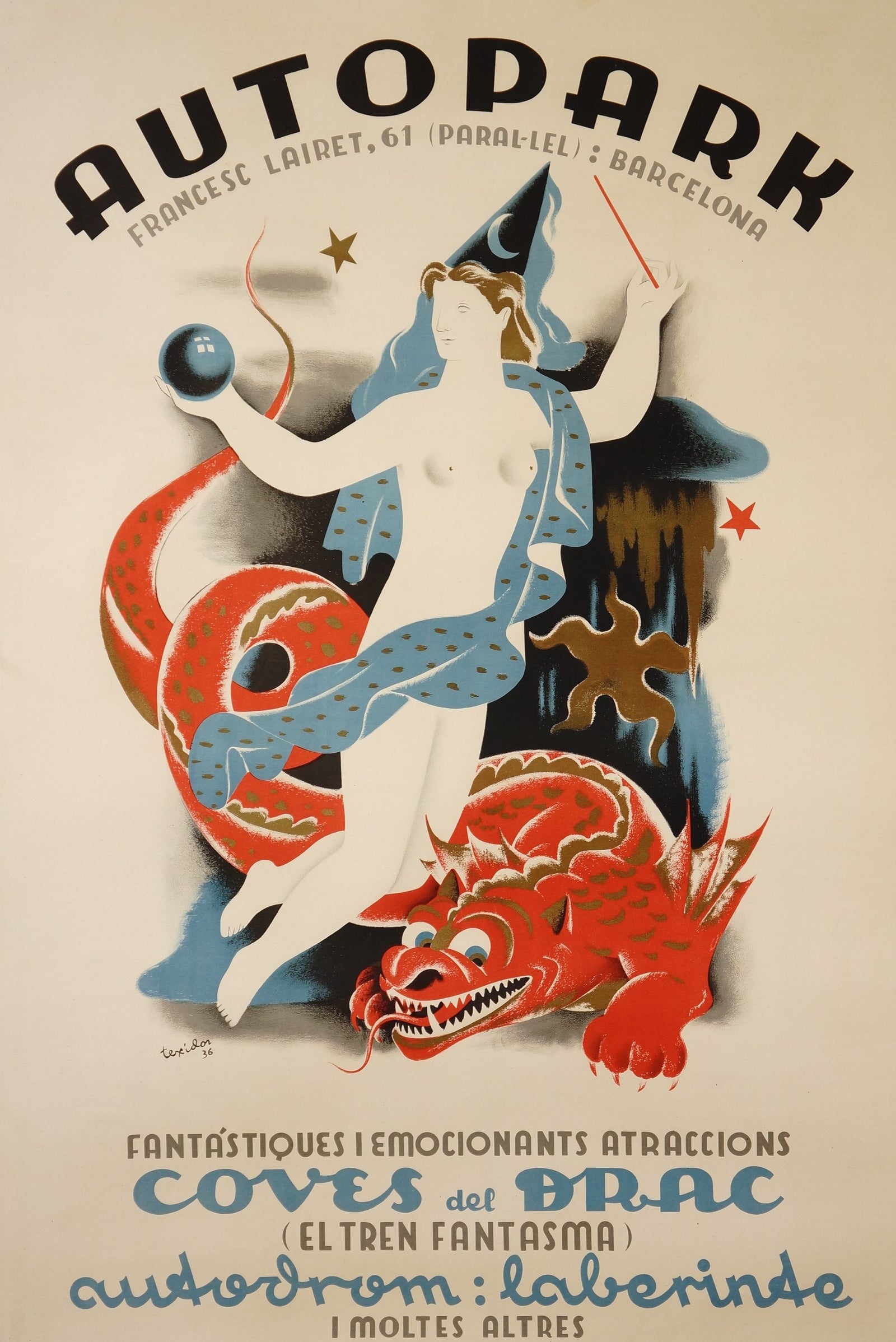 Autopark - Authentic Vintage Poster