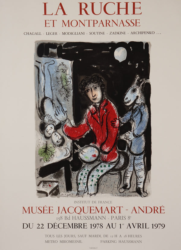 Marc Chagall- La Ruche Et Montparnasse - Authentic Vintage Poster