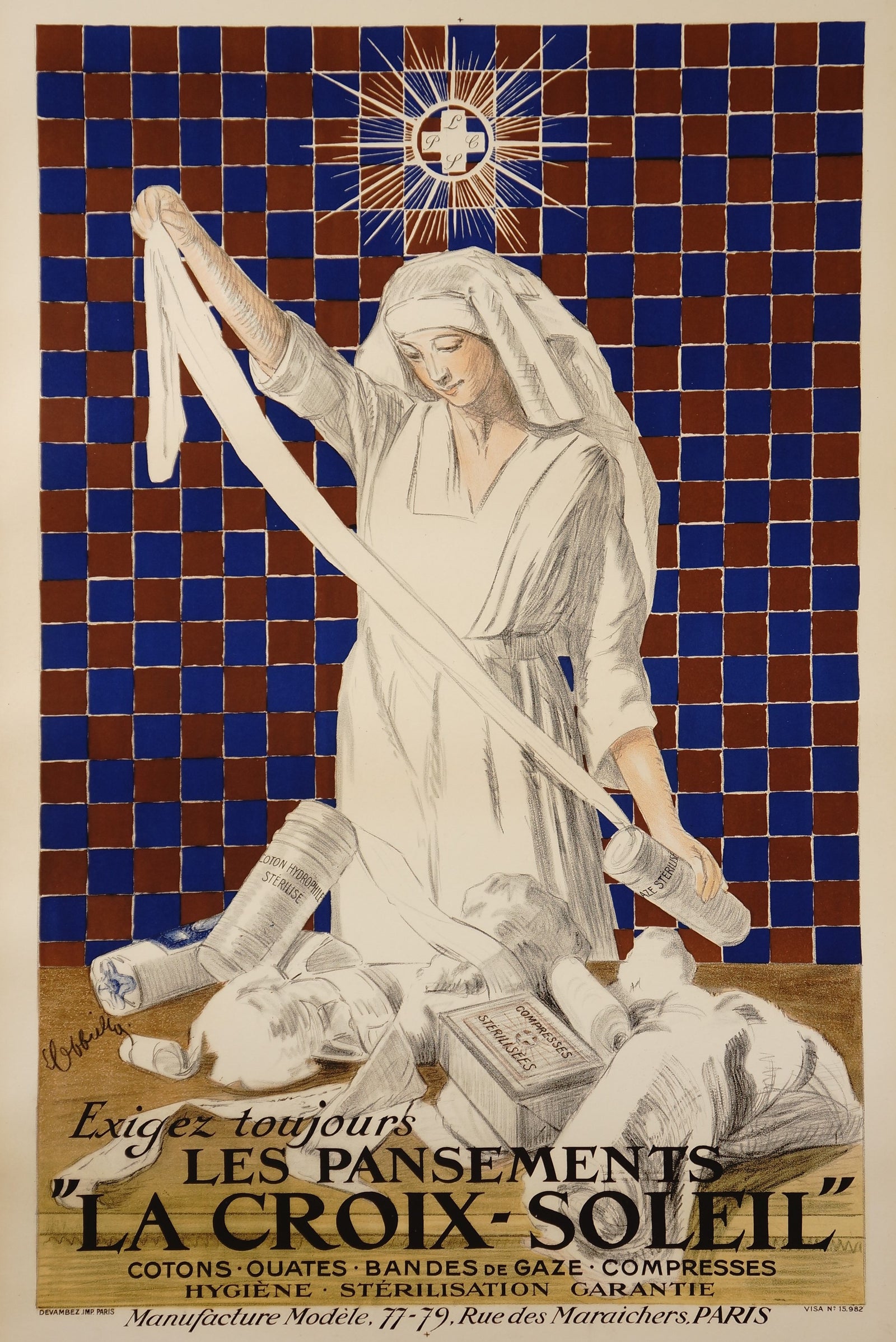 La Croix Soleil - SF Lot - Authentic Vintage Posters, Prints, & Visual Artwork