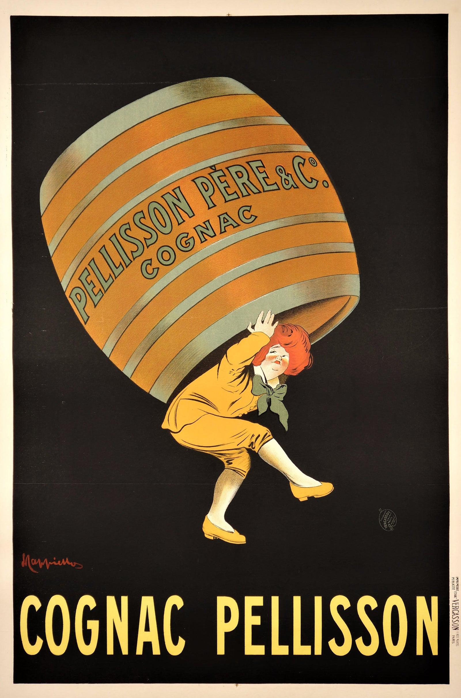 Cognac Pellison by Leonetto Cappiello - Authentic Vintage Poster
