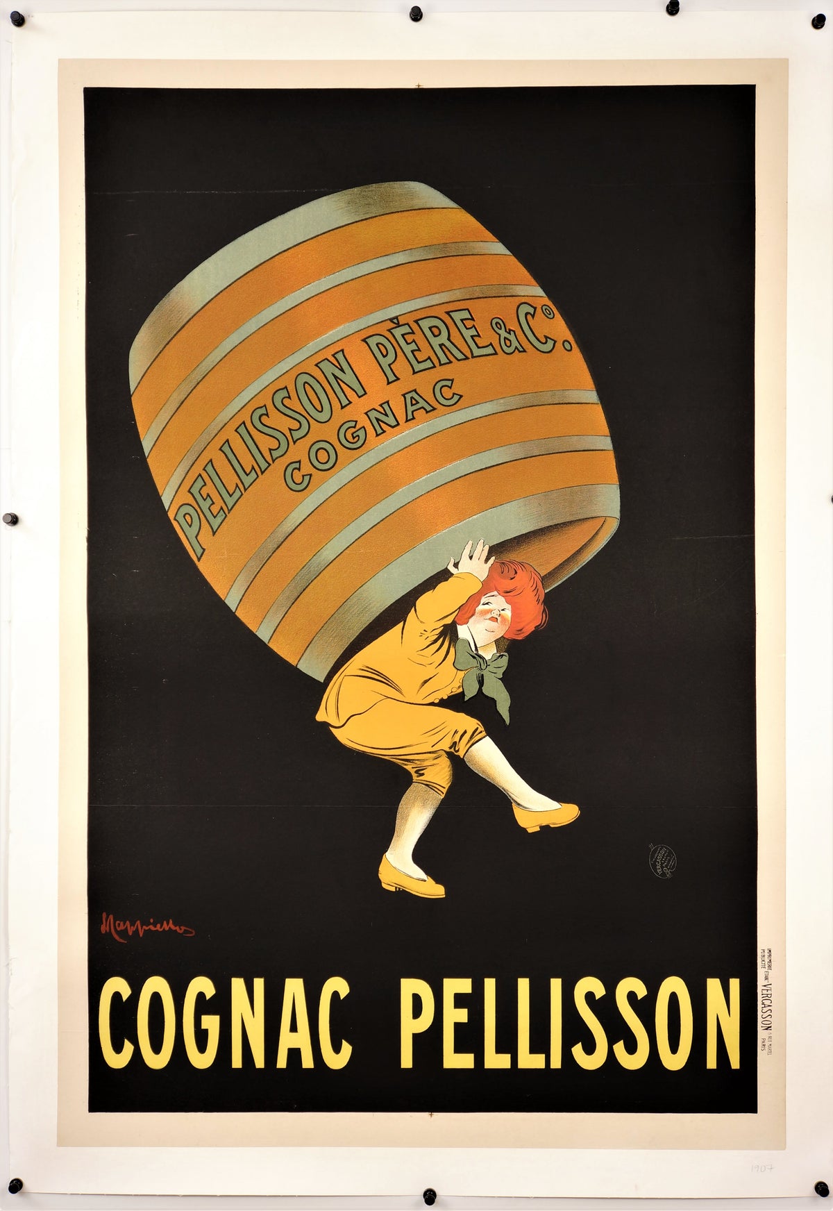 Cognac Pellison by Leonetto Cappiello - Authentic Vintage Poster