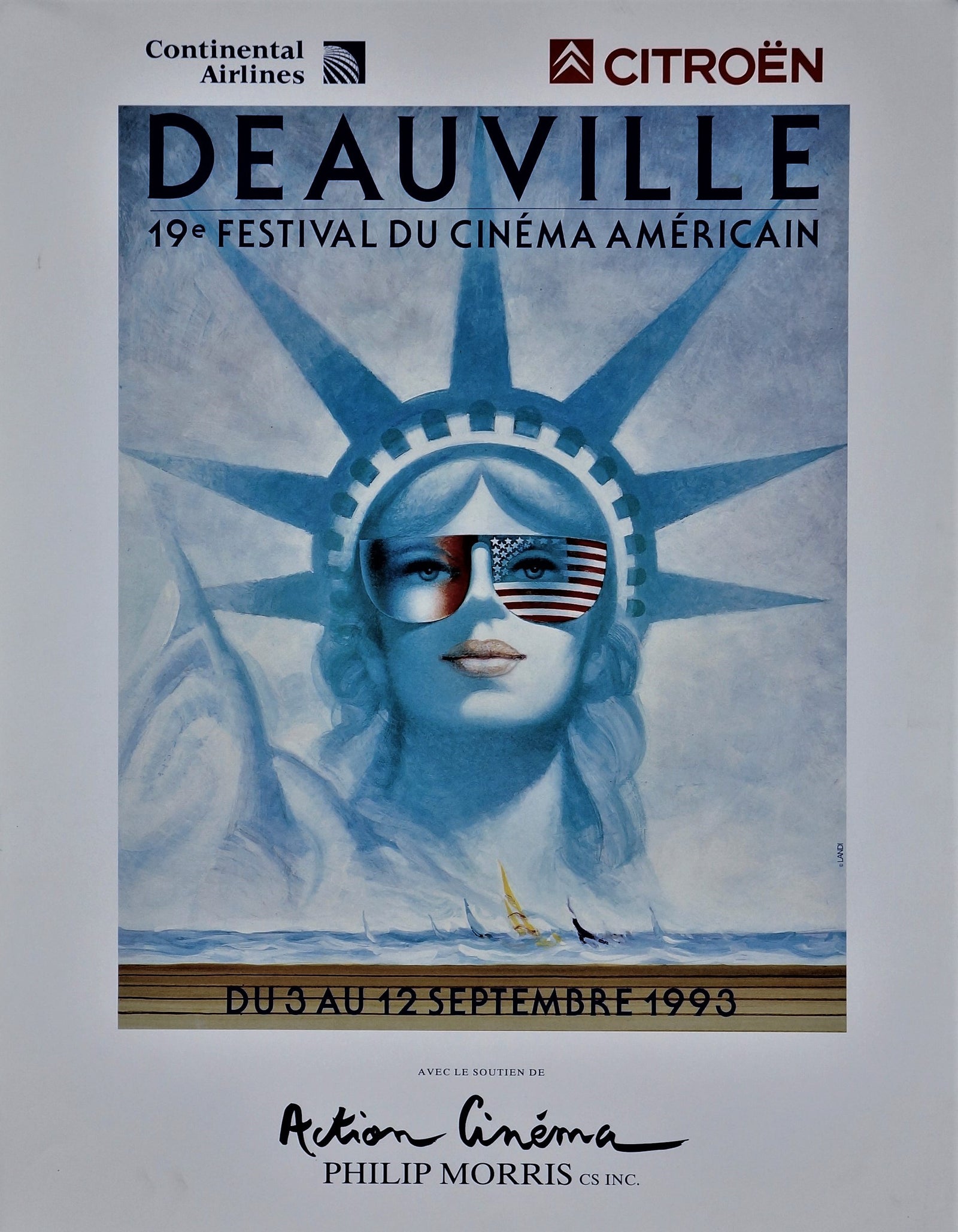 Deauville American Film Festival - Authentic Vintage Poster
