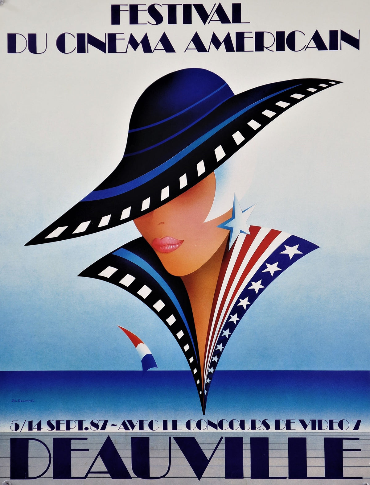 Deauville American Film Festival - Authentic Vintage Poster