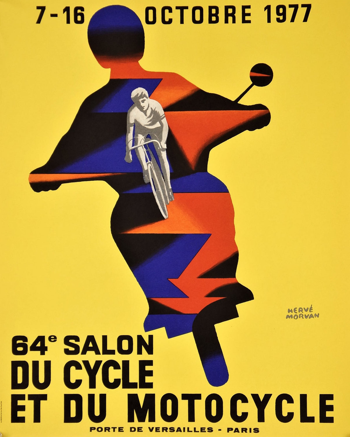 64e Paris Motor Show - Authentic Vintage Poster