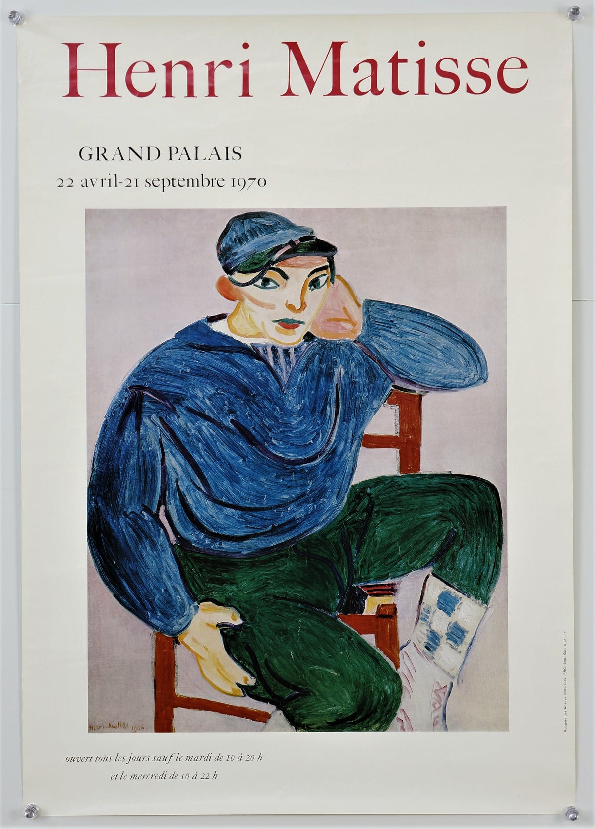 Henri Matisse Art Exhibition - Authentic Vintage Poster