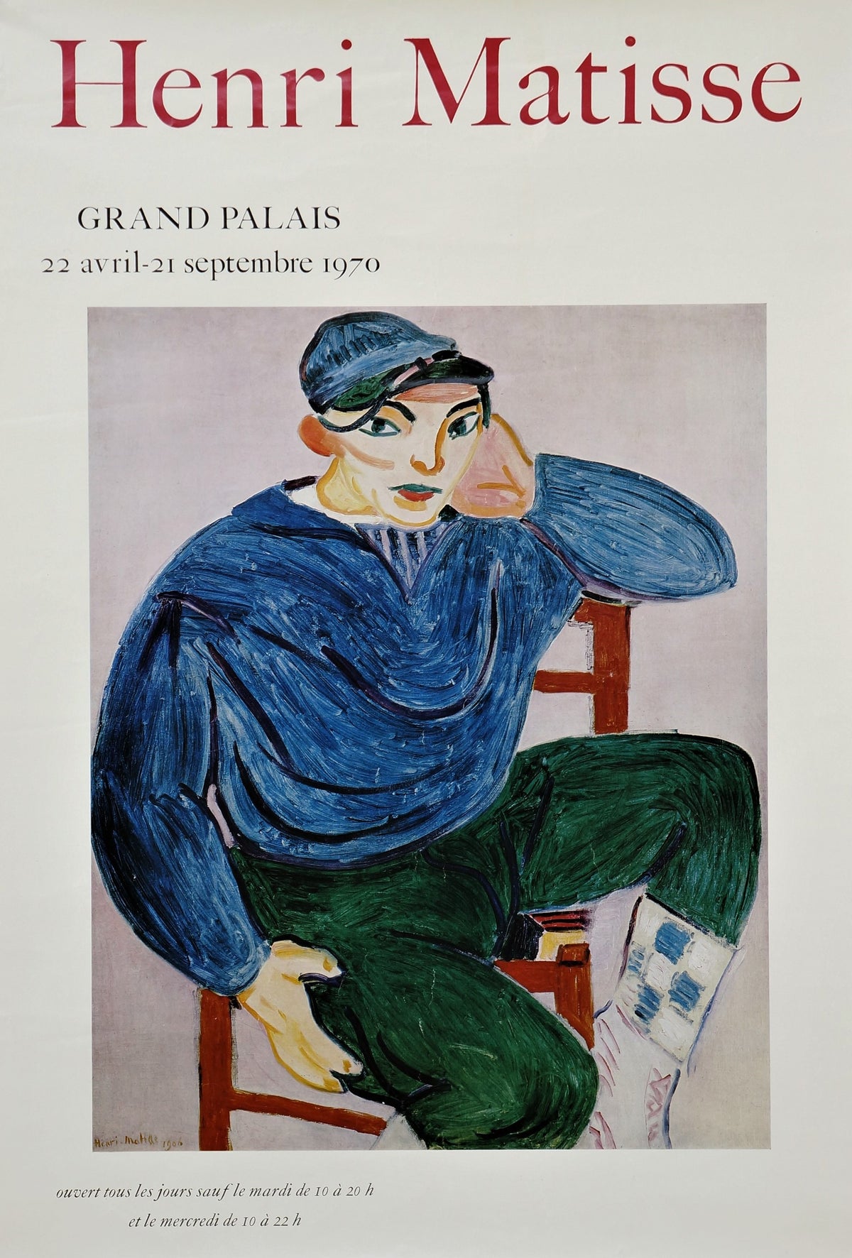Henri Matisse Art Exhibition - Authentic Vintage Poster