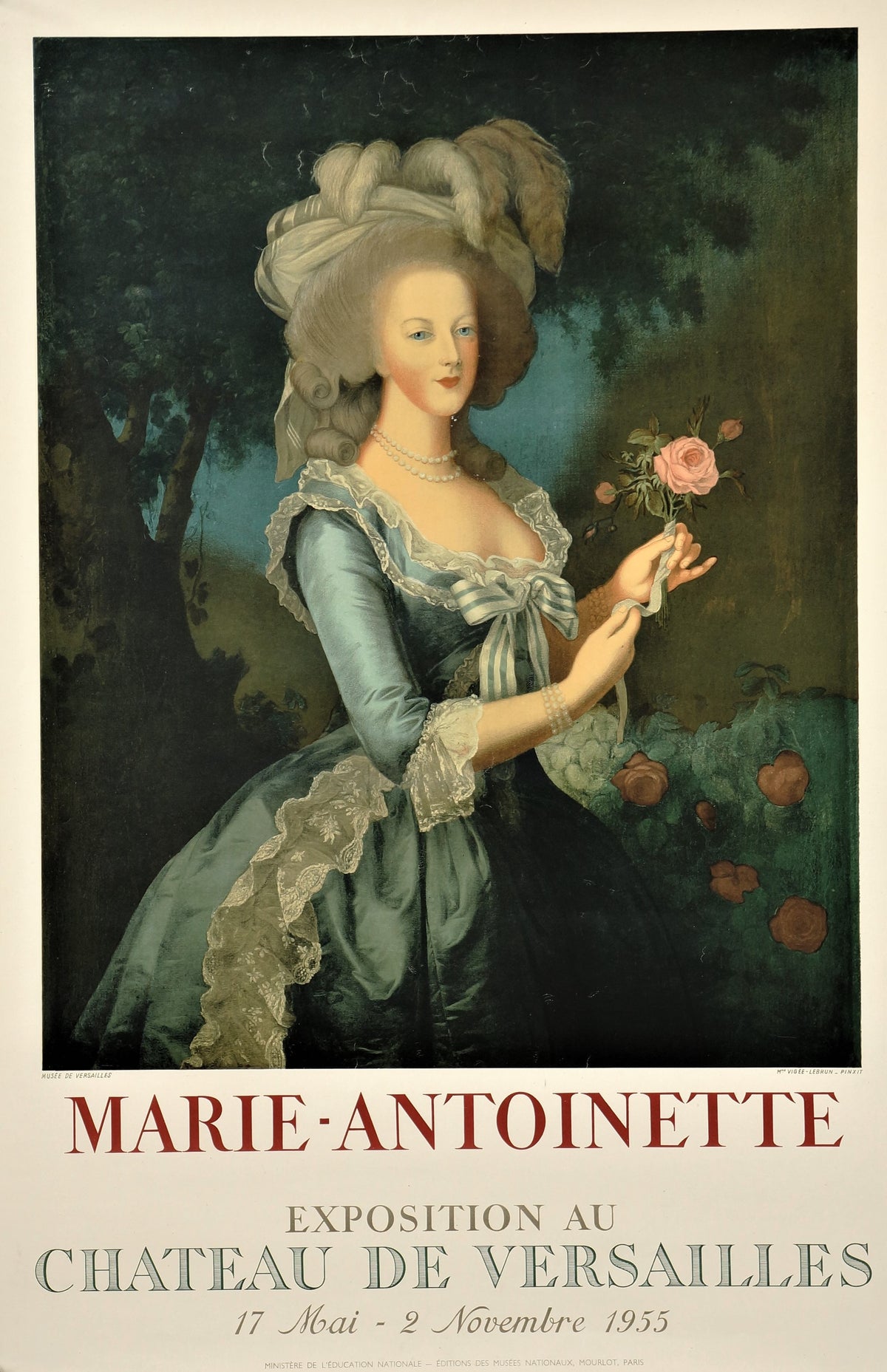 Versailles Exhibition Poster, Marie Antoinnette - Authentic Vintage Poster