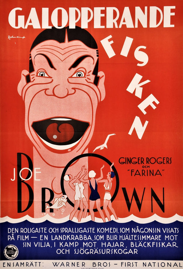 You Said a Mouthful, Swedish Release - Authentic Vintage Poster