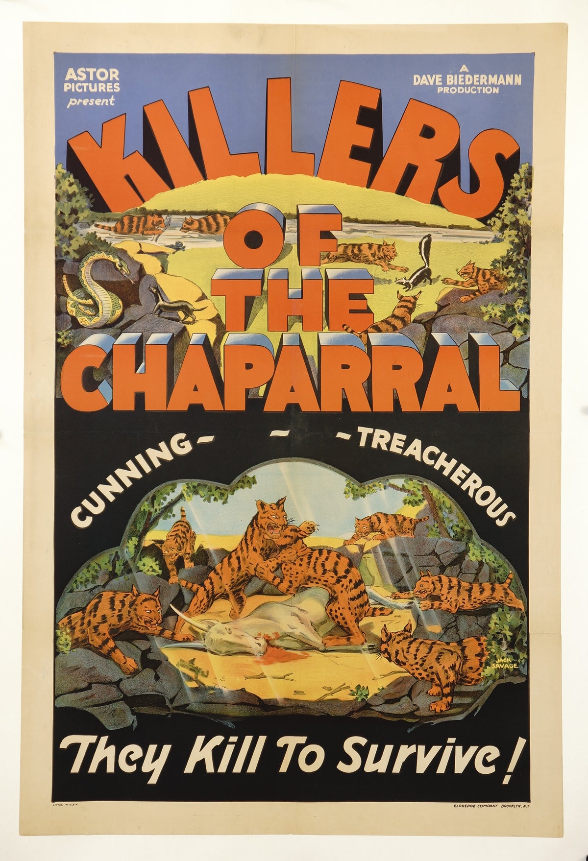 Killers of the Chaparral - Authentic Vintage Poster