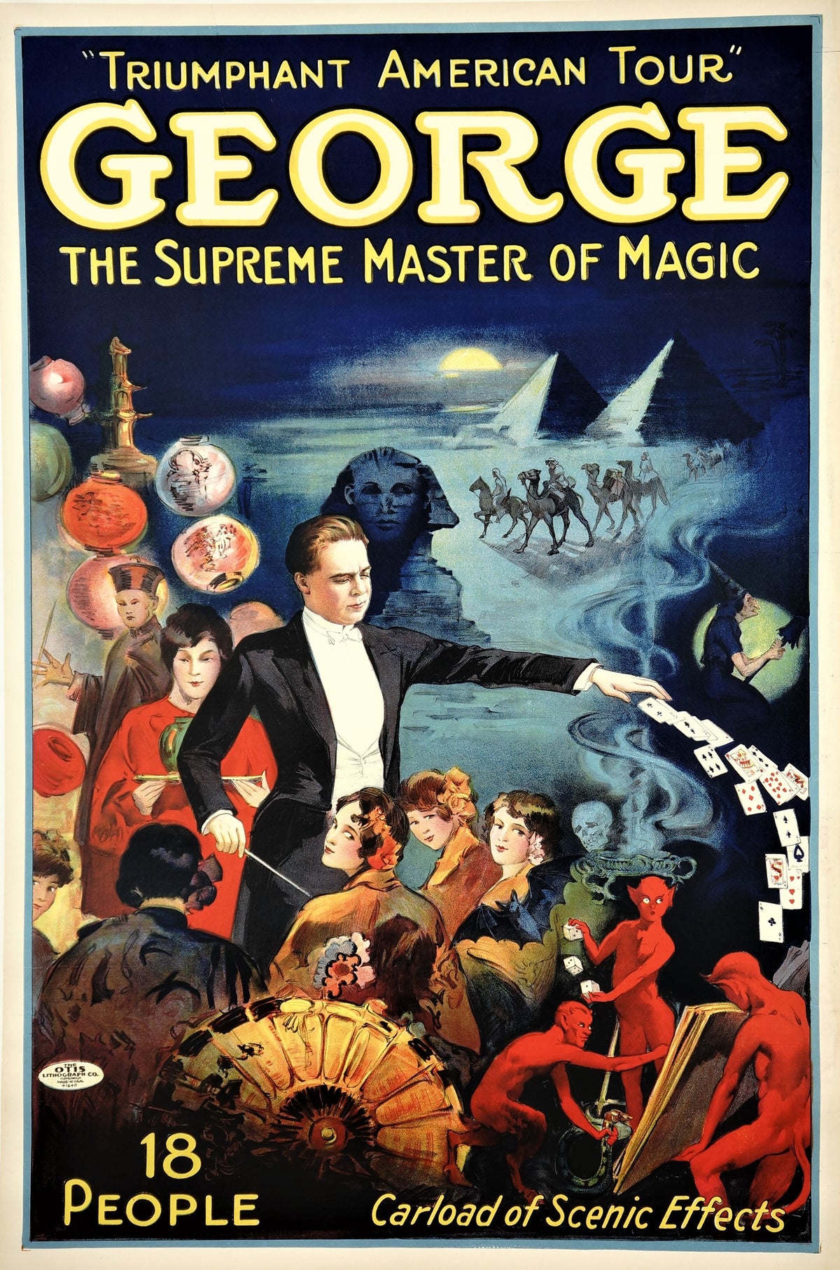 George Supreme Master of Magic - Authentic Vintage Poster