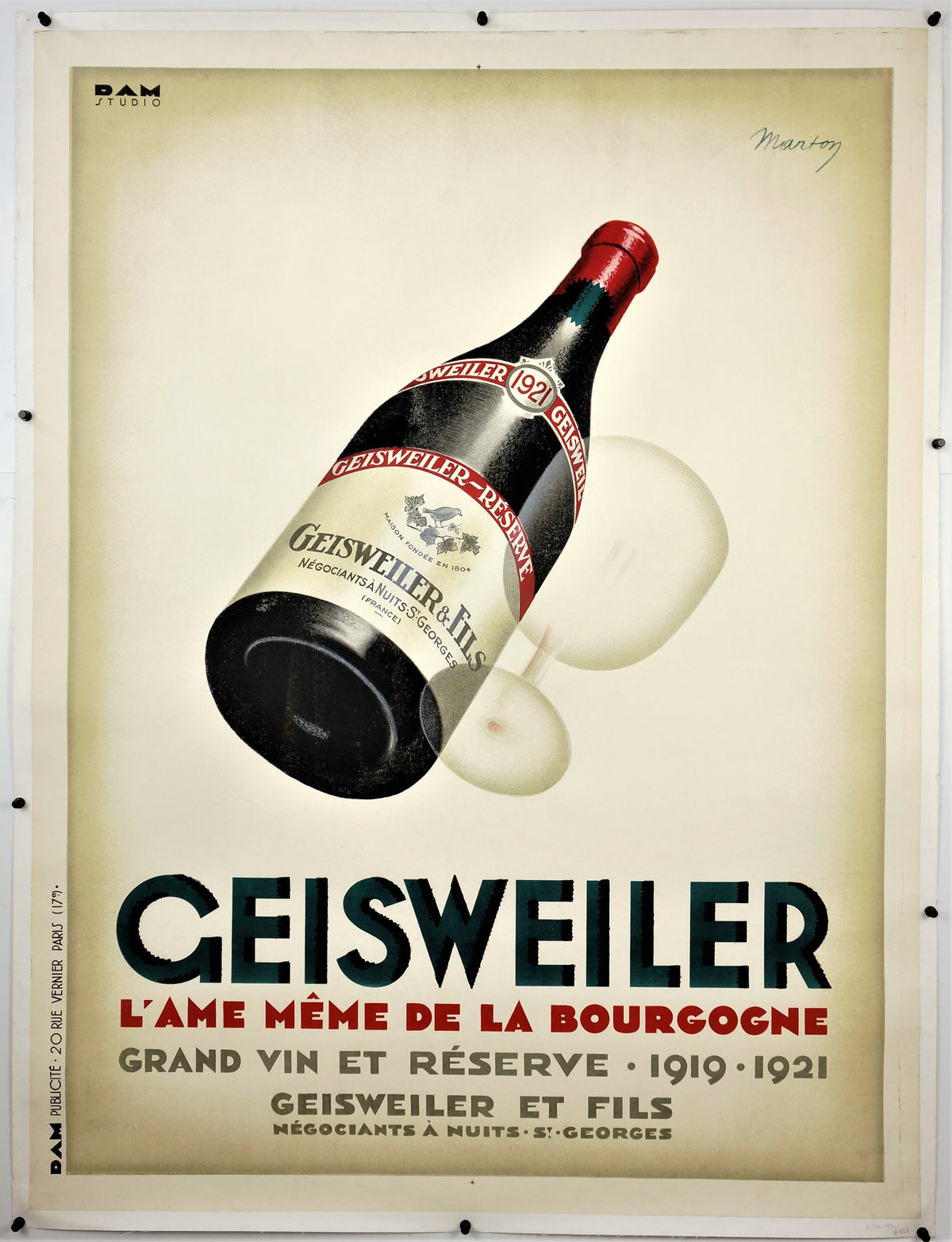 Geisweiler - Authentic Vintage Poster