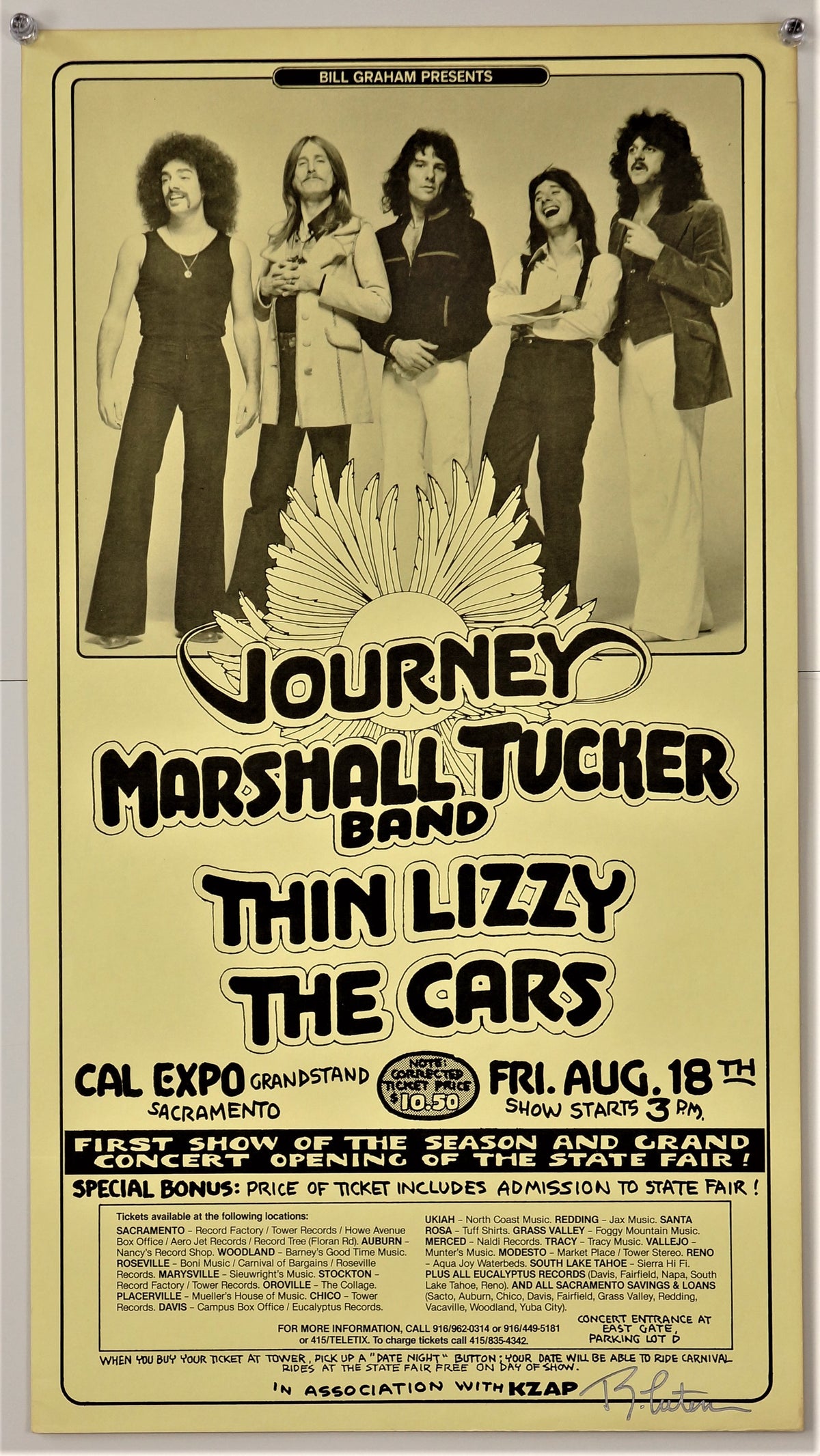 Journey at Cal Expo - Authentic Vintage Poster