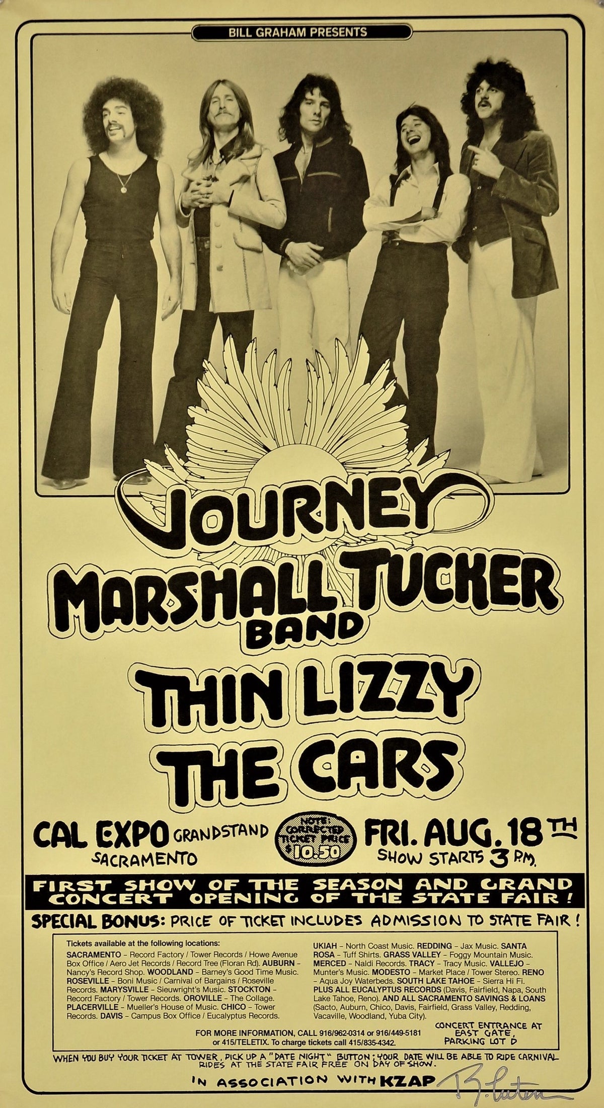Journey at Cal Expo - Authentic Vintage Poster