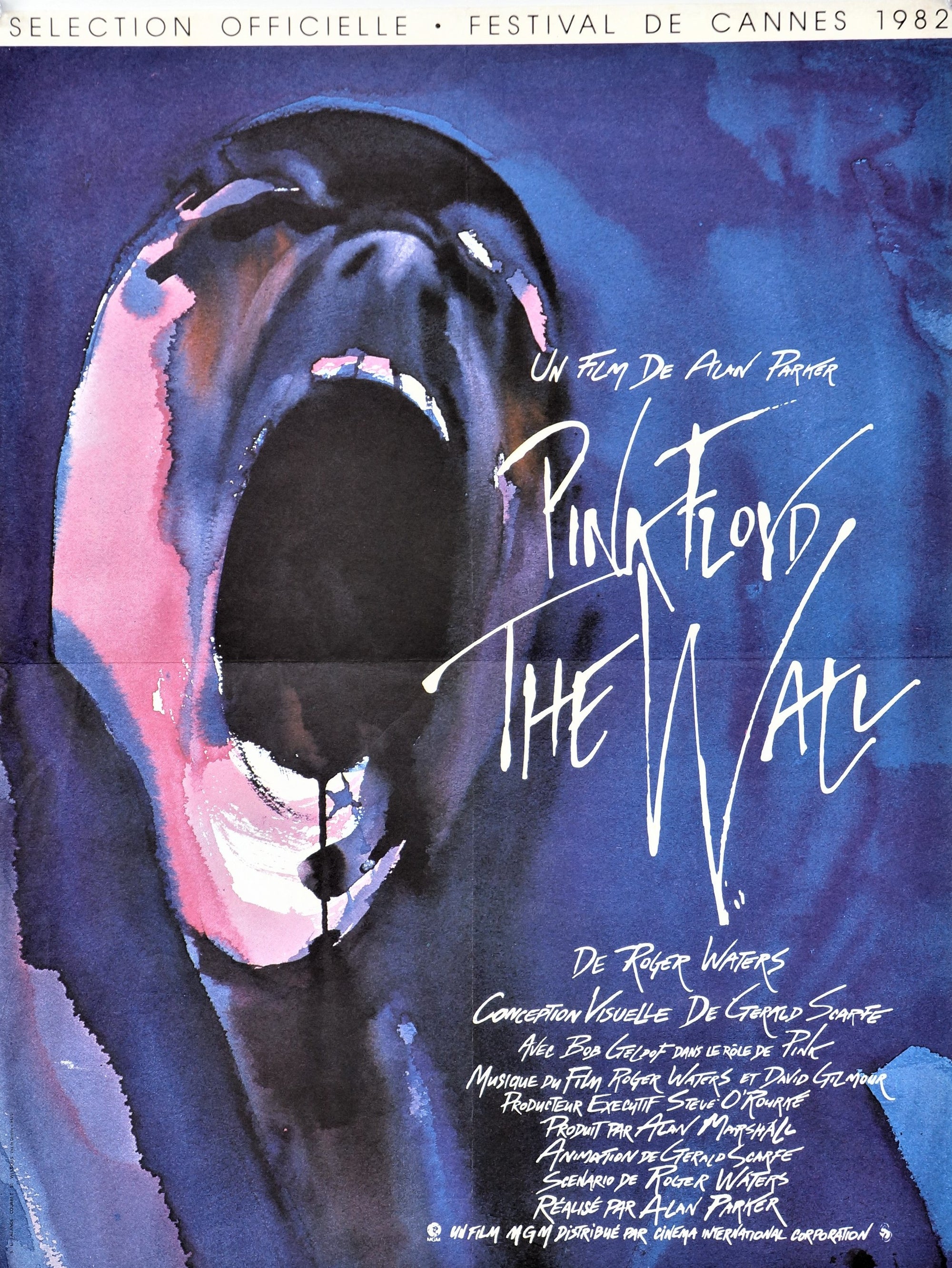 Pink Floyd The Wall Movie Cannes Film Festival - Authentic Vintage Poster