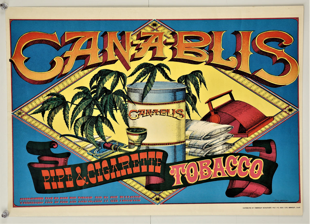 Canablis- Rick Griffin - Authentic Vintage Poster