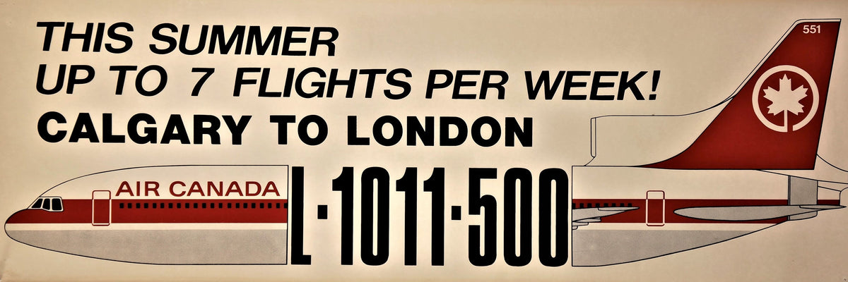 Air Canada- British Airways - Authentic Vintage Poster