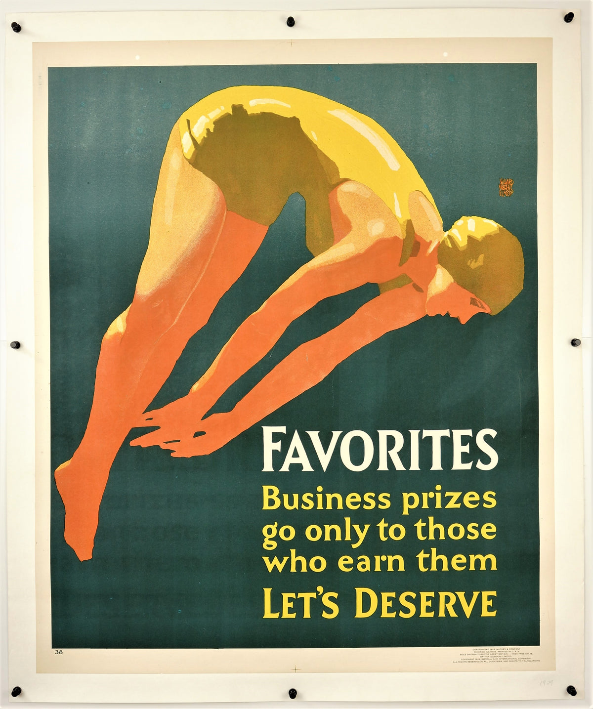Favorites Diving - Authentic Vintage Poster