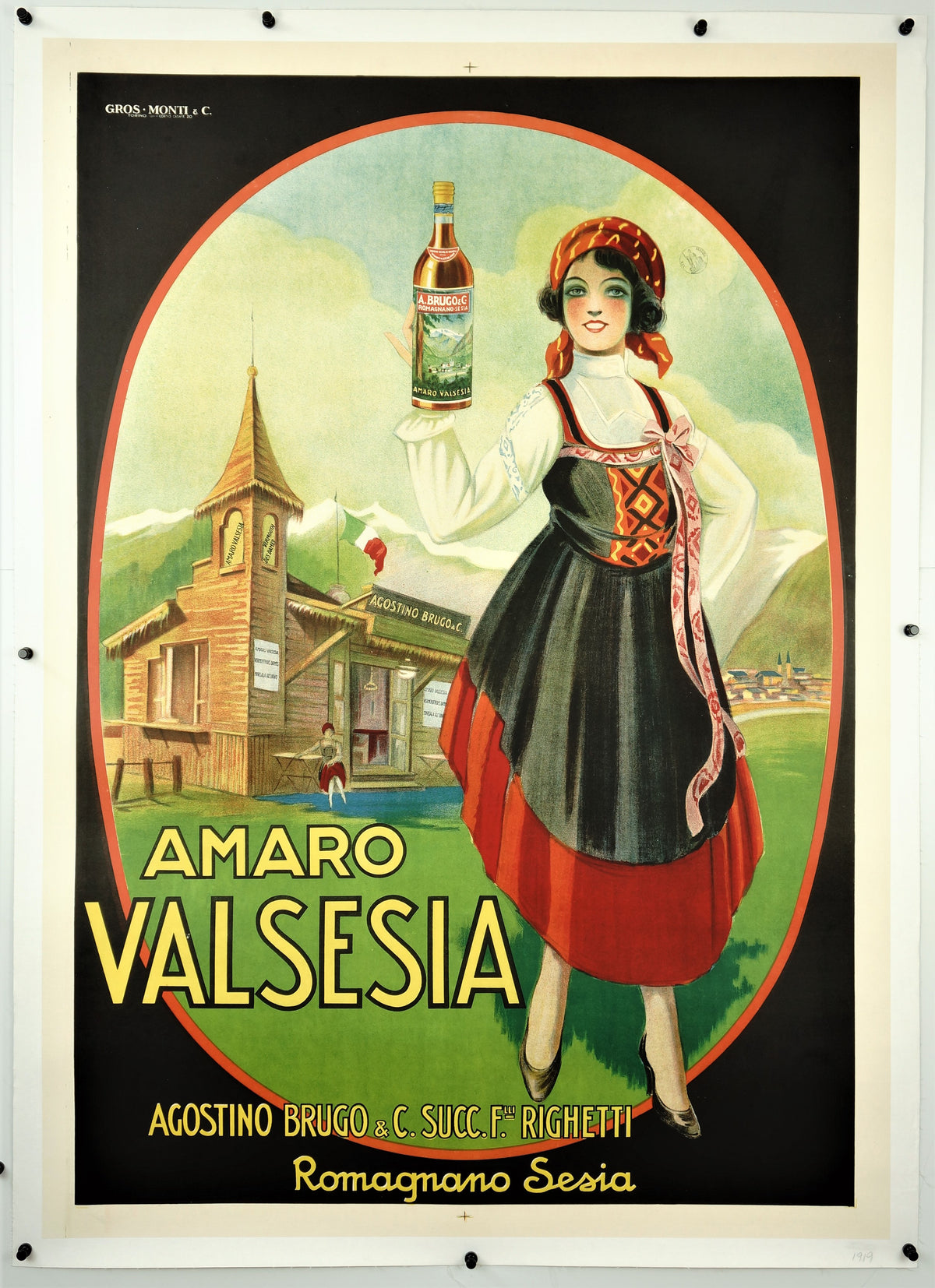 Amaro Valsesia - Authentic Vintage Poster