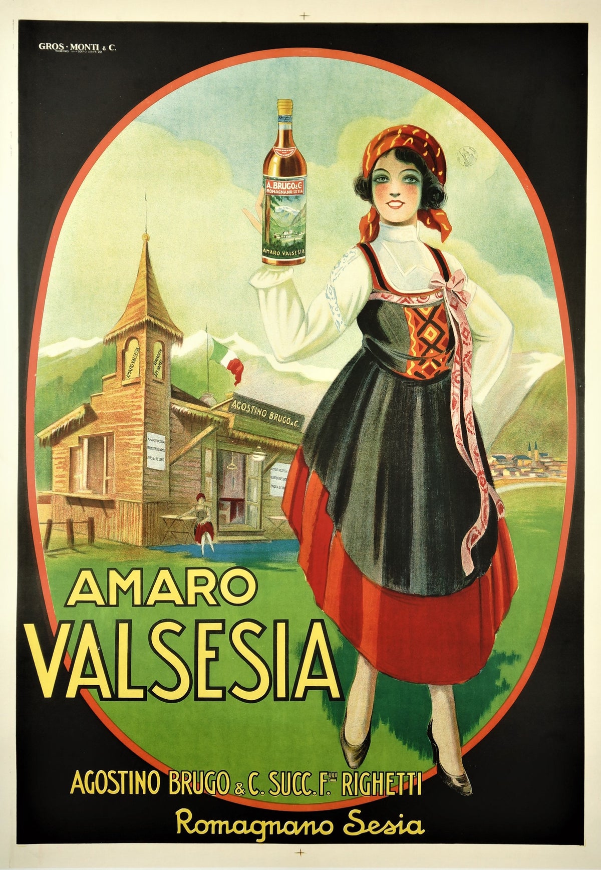 Amaro Valsesia - Authentic Vintage Poster