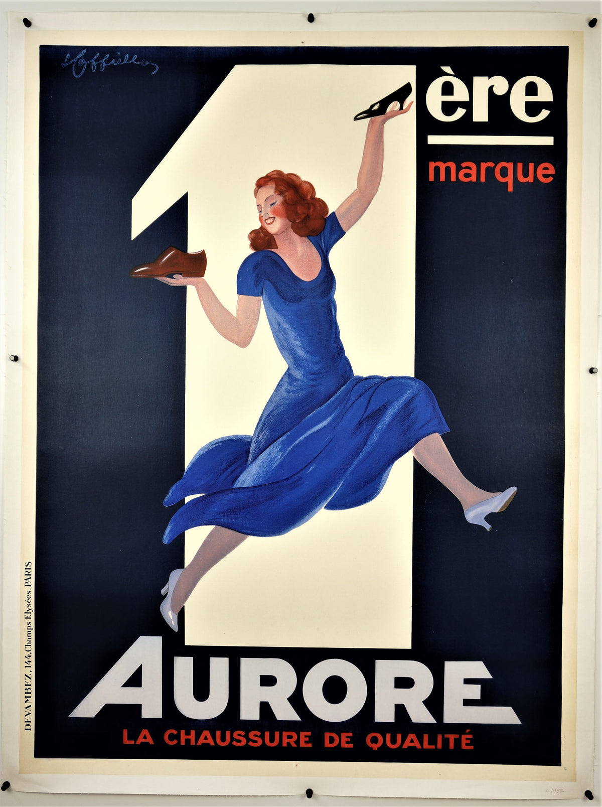 Aurore- Cappiello - Authentic Vintage Poster