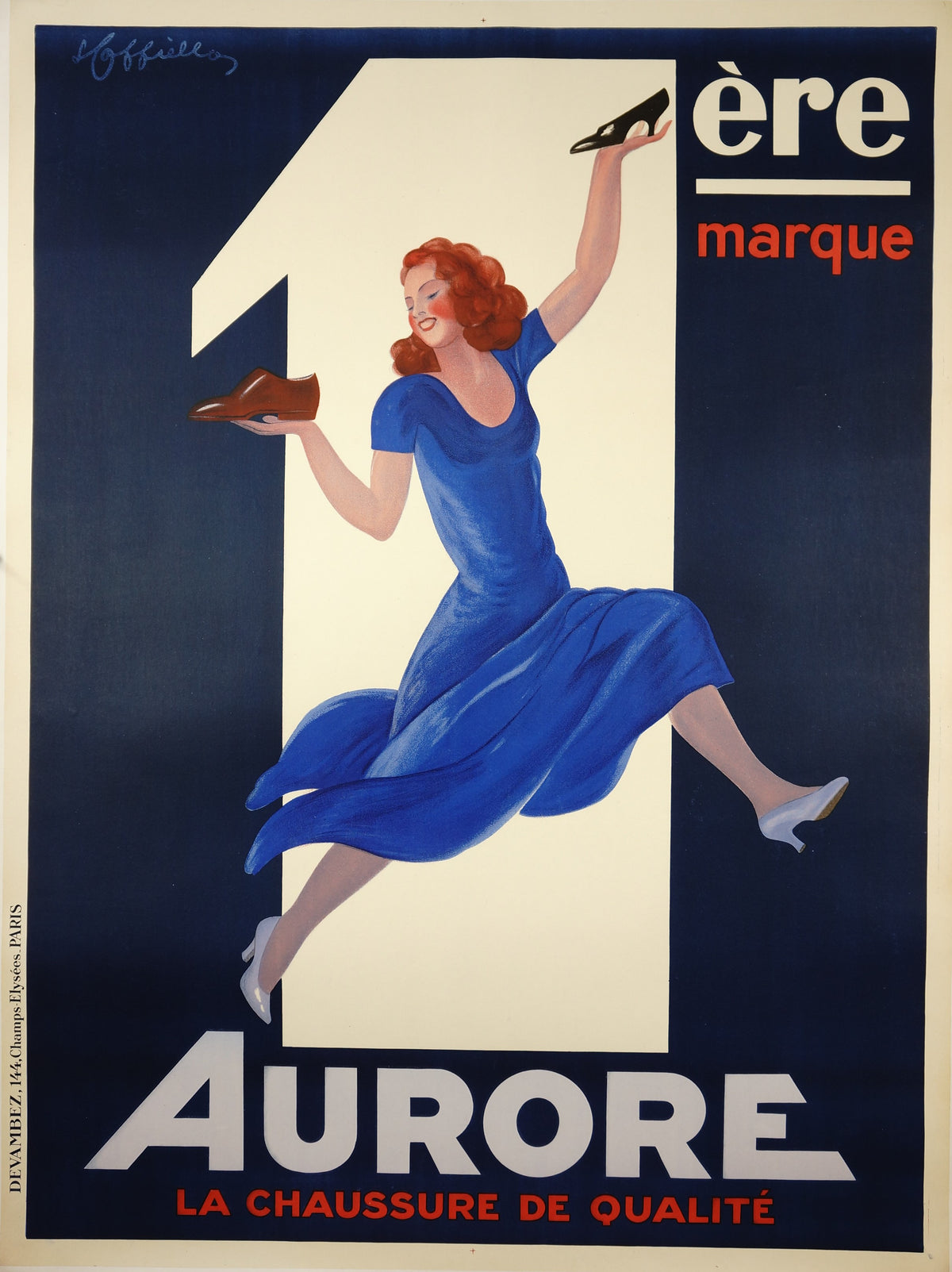 Aurore- Cappiello - Authentic Vintage Poster