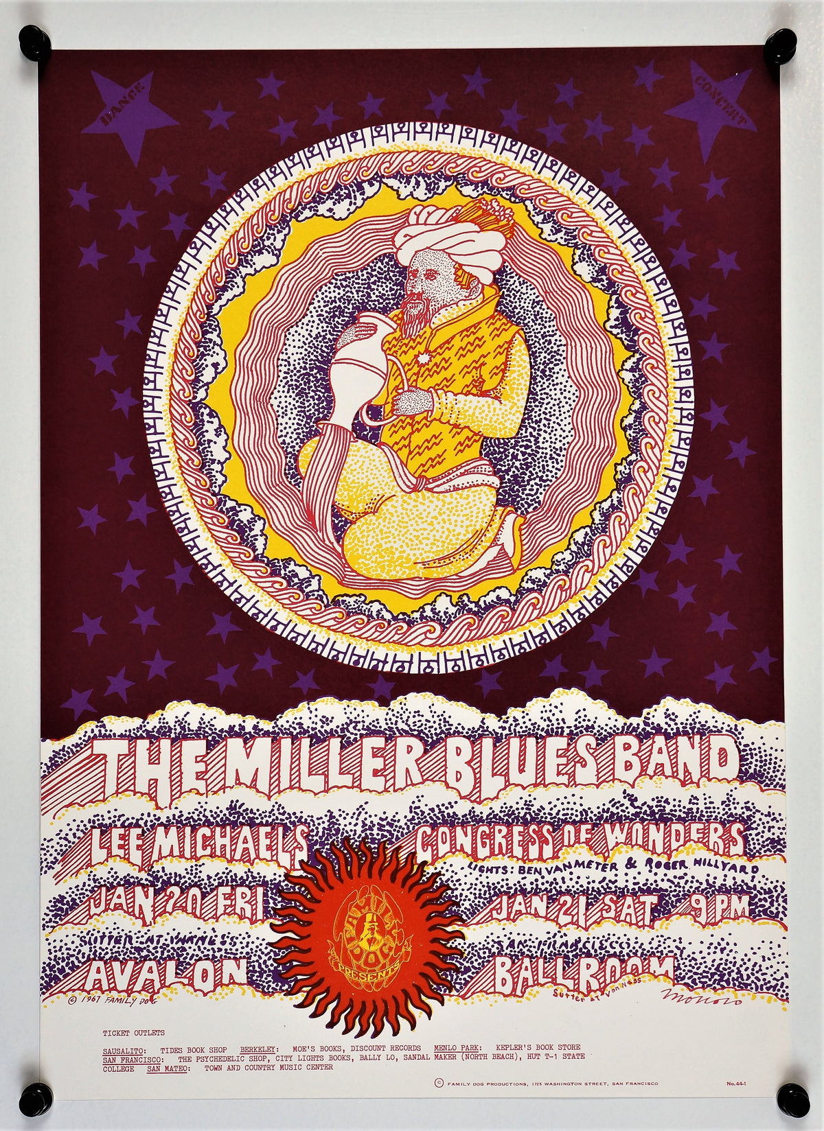 The Miller Blues Band - Authentic Vintage Poster