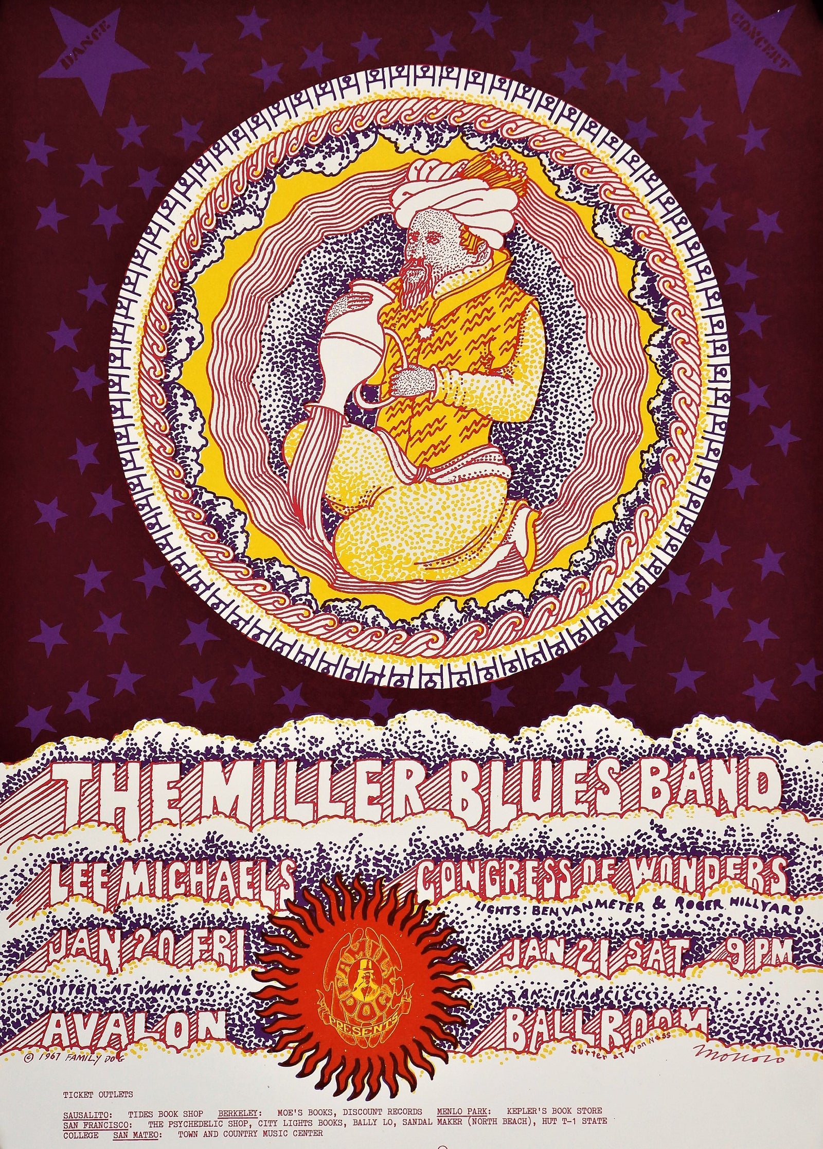 The Miller Blues Band, FD-44 - Original Vintage Poster