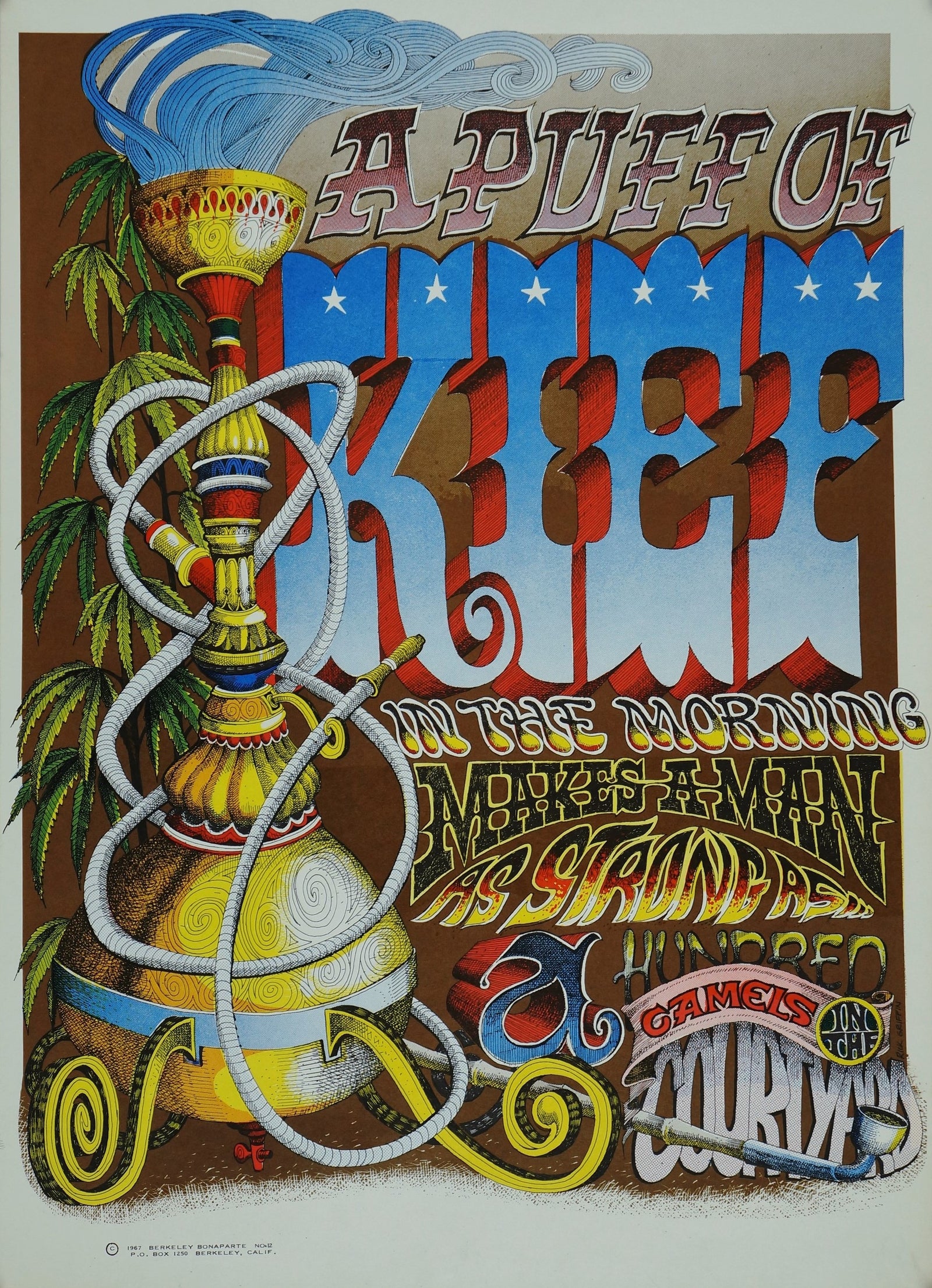 Puff of Kief - Authentic Vintage Poster
