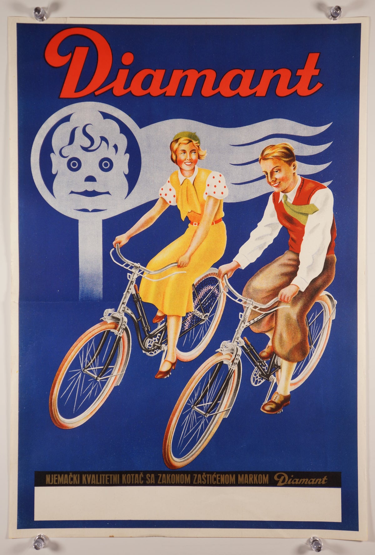 Diamant Bicycle - Authentic Vintage Poster