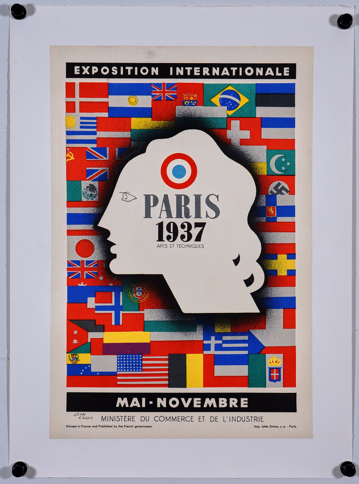 Exposition Internationale Paris - Authentic Vintage Poster