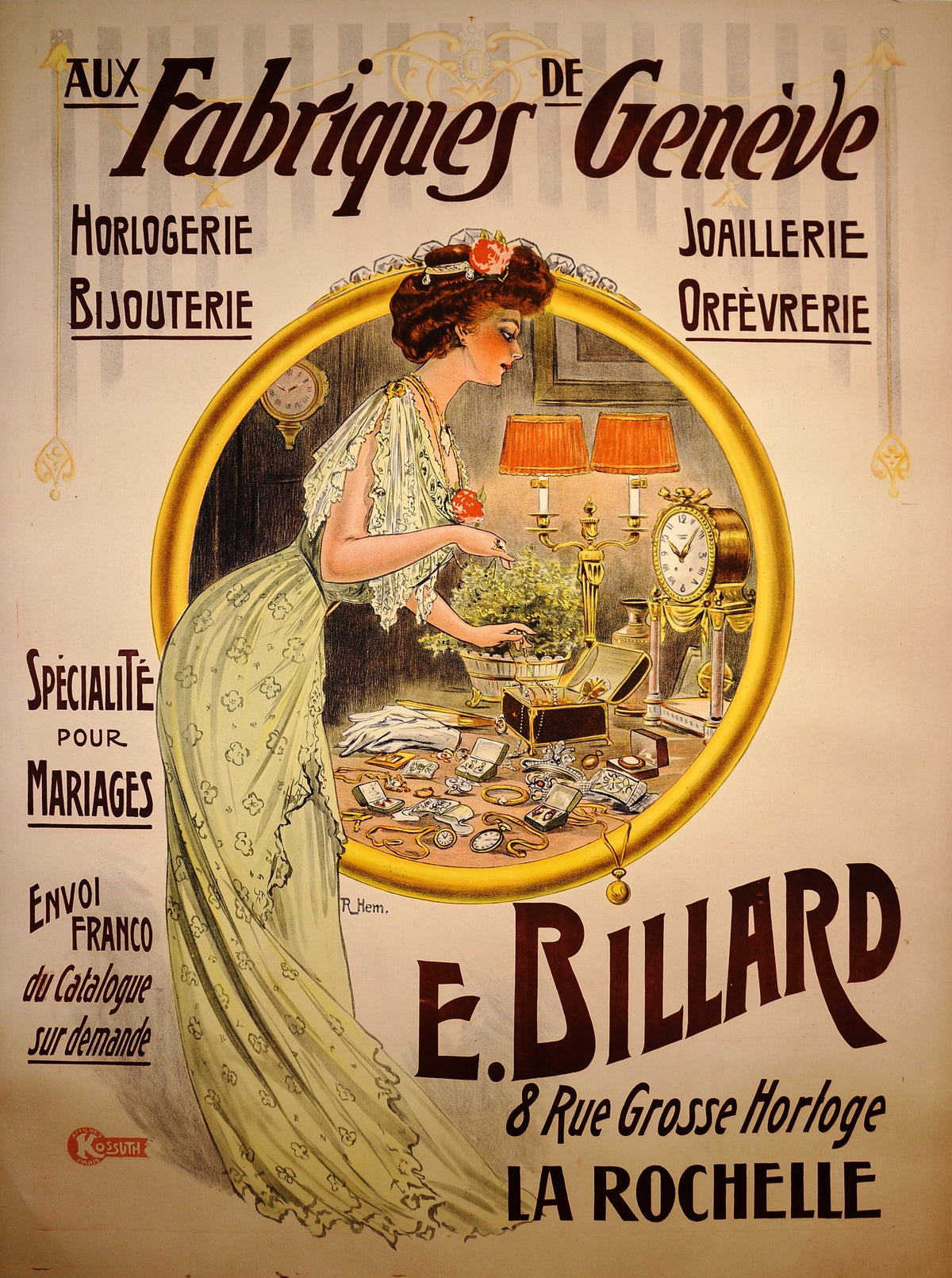 Fabriques Geneve - Authentic Vintage Poster