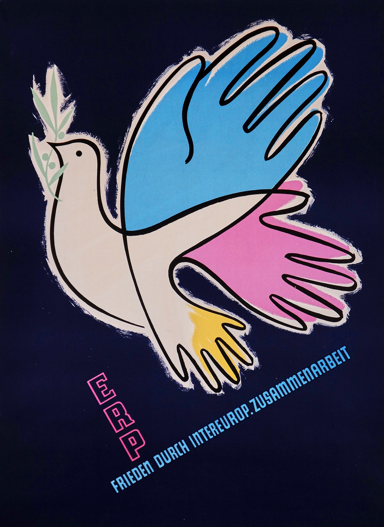 Frieden Durch Intereurop - Authentic Vintage Poster